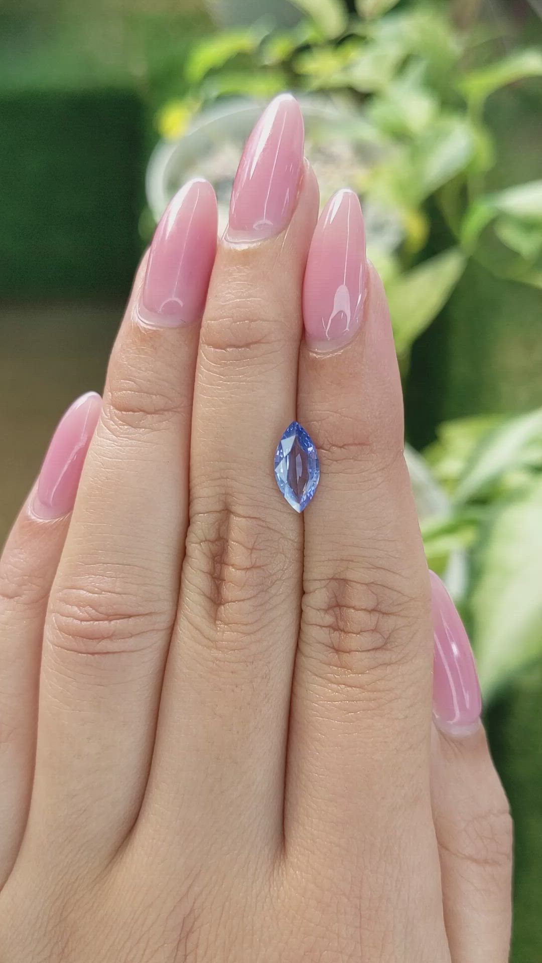 1.36 Ct. Blue Sapphire from Ceylon (Sri Lanka) Size Video