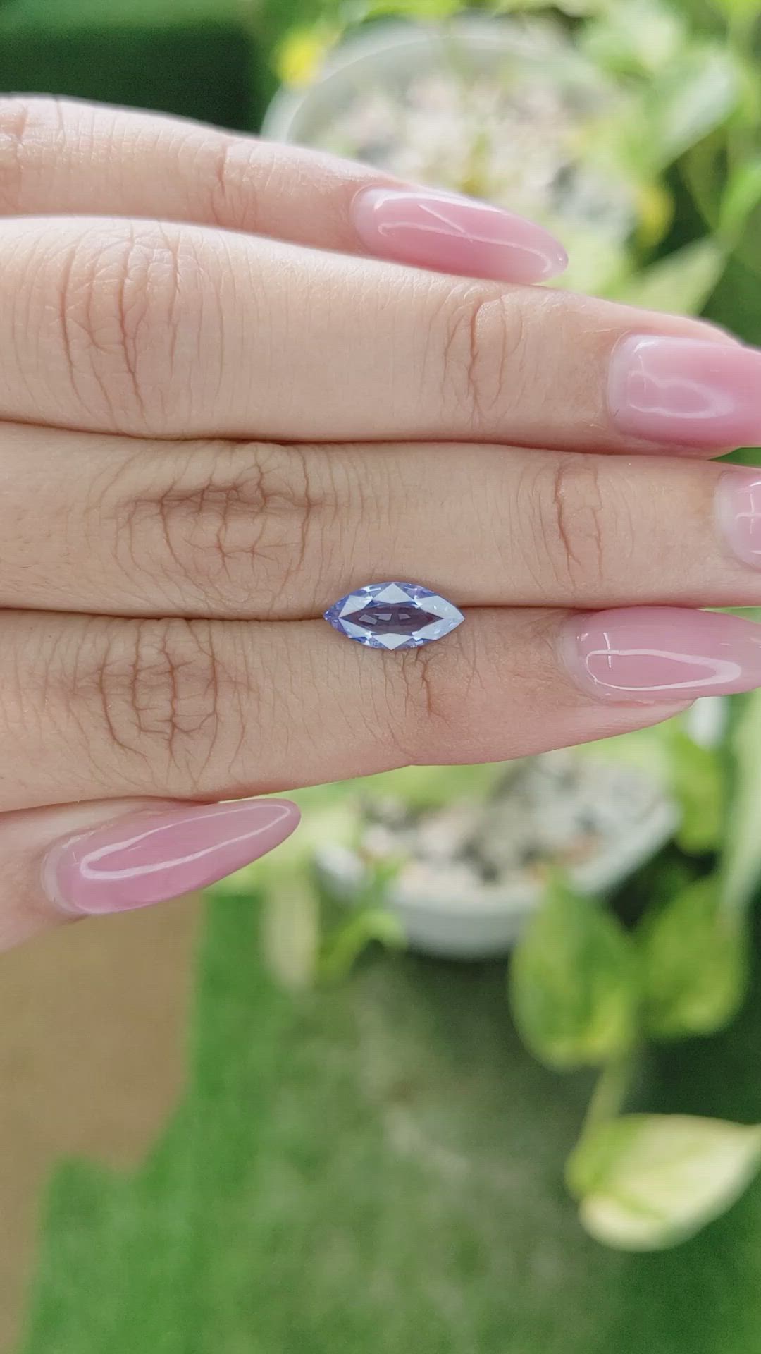 1.36 Ct. Blue Sapphire from Ceylon (Sri Lanka) Size Video