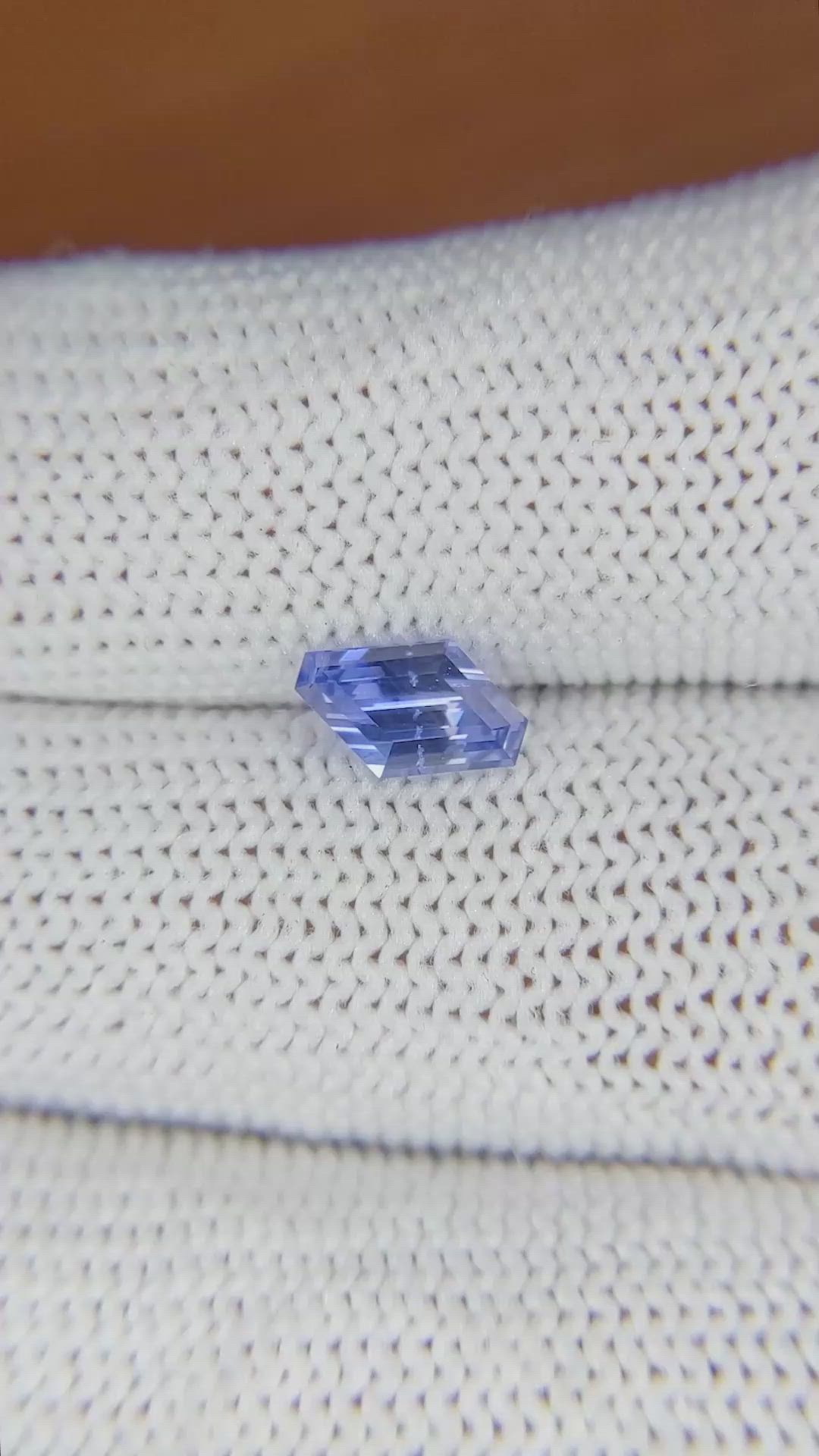 1.15 Ct. Blue Sapphire from Ceylon (Sri Lanka) Size Video