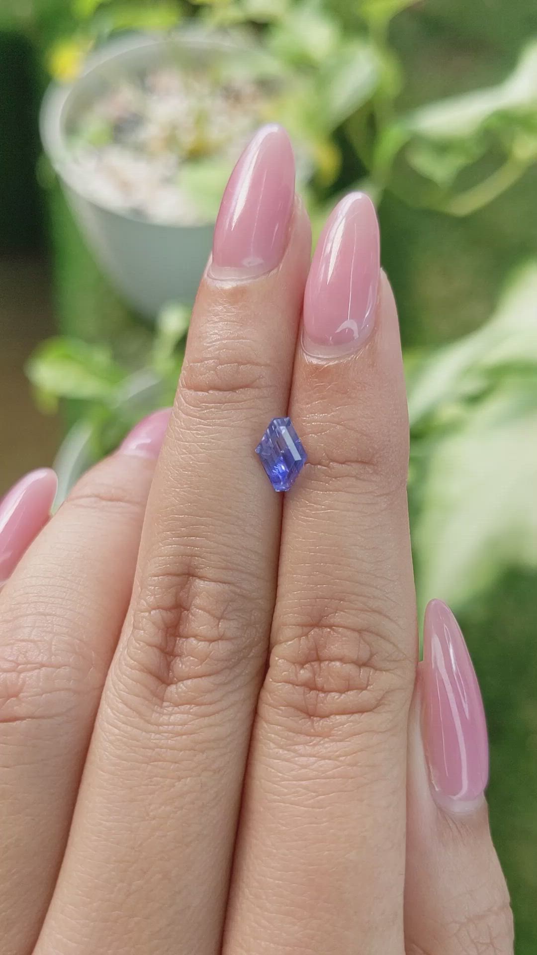 1.15 Ct. Blue Sapphire from Ceylon (Sri Lanka) Size Video