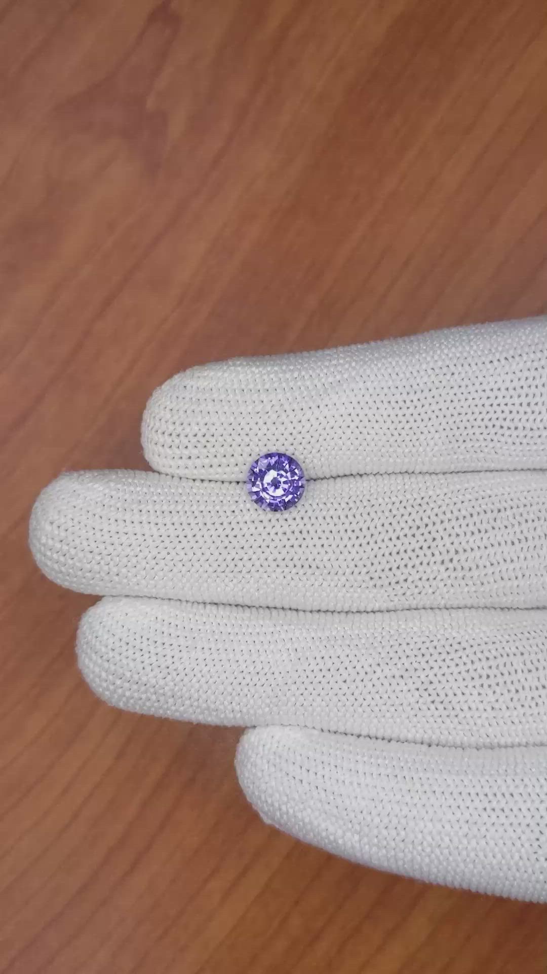1.76 Ct. Purple Sapphire from Ceylon (Sri Lanka) Size Video