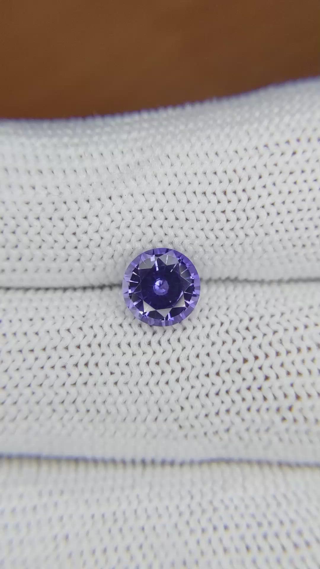 1.76 Ct. Purple Sapphire from Ceylon (Sri Lanka) Size Video