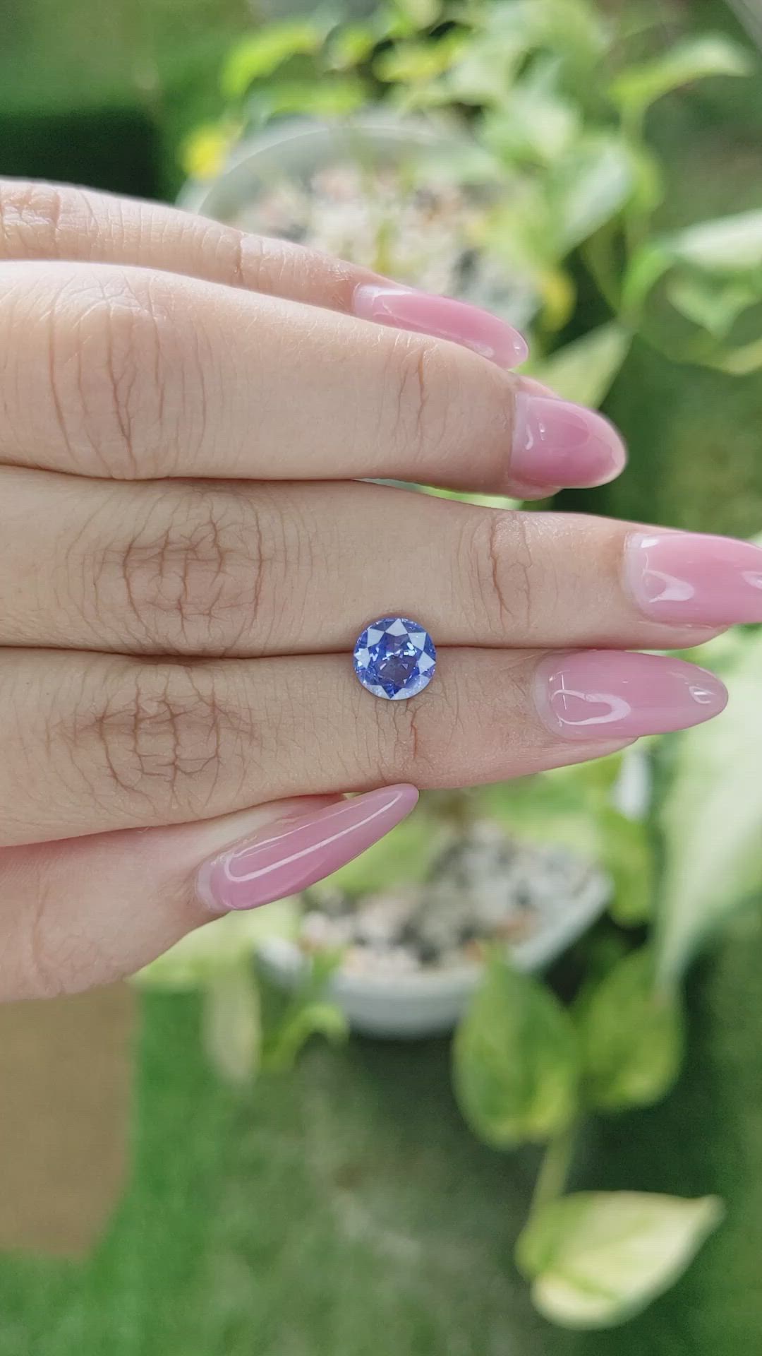 1.54 Ct. Blue Sapphire from Ceylon (Sri Lanka) Size Video