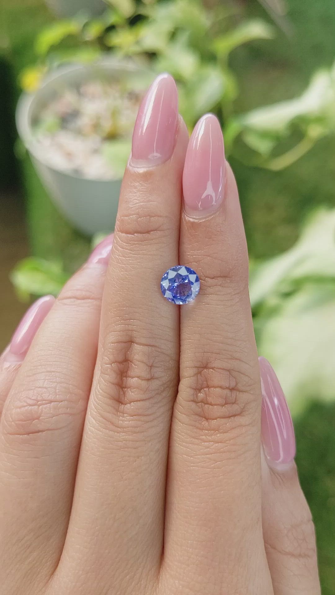 1.54 Ct. Blue Sapphire from Ceylon (Sri Lanka) Size Video
