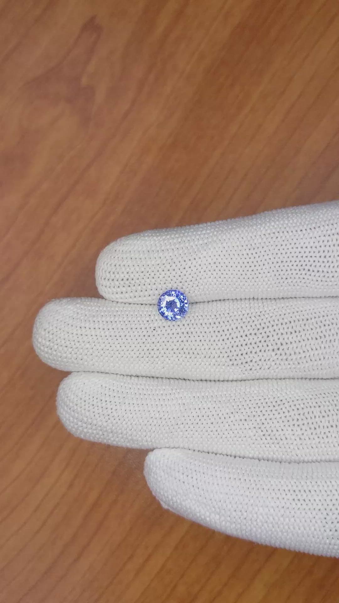 1.35 Ct. Blue Sapphire from Ceylon (Sri Lanka) Size Video