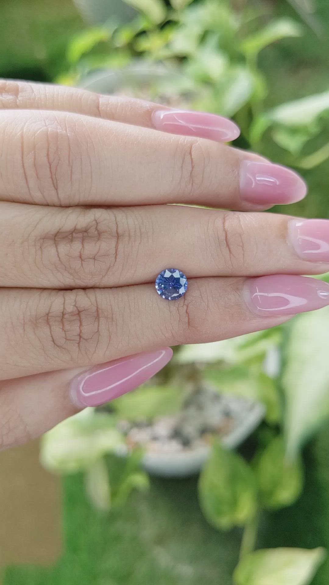 0.85 Ct. Blue Sapphire from Ceylon (Sri Lanka) Size Video