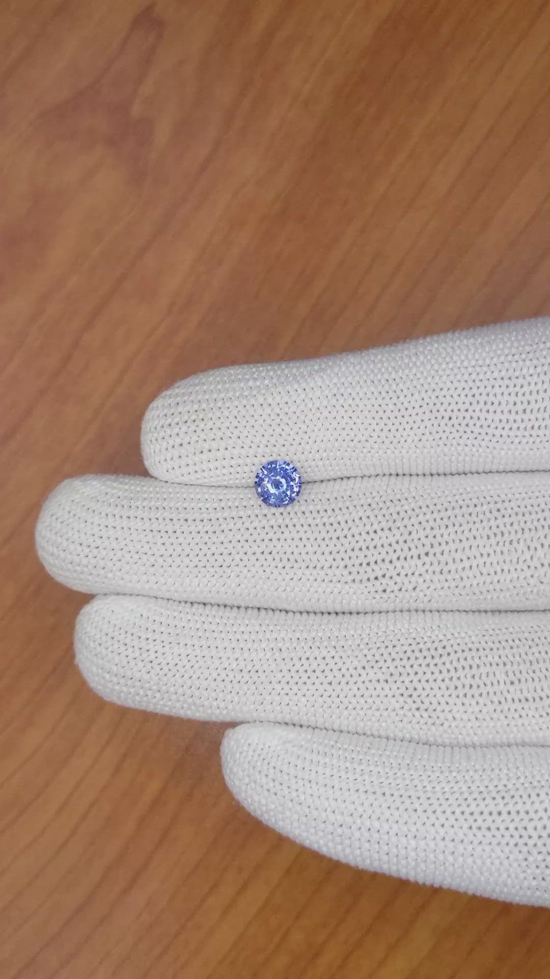 0.85 Ct. Blue Sapphire from Ceylon (Sri Lanka) Size Video