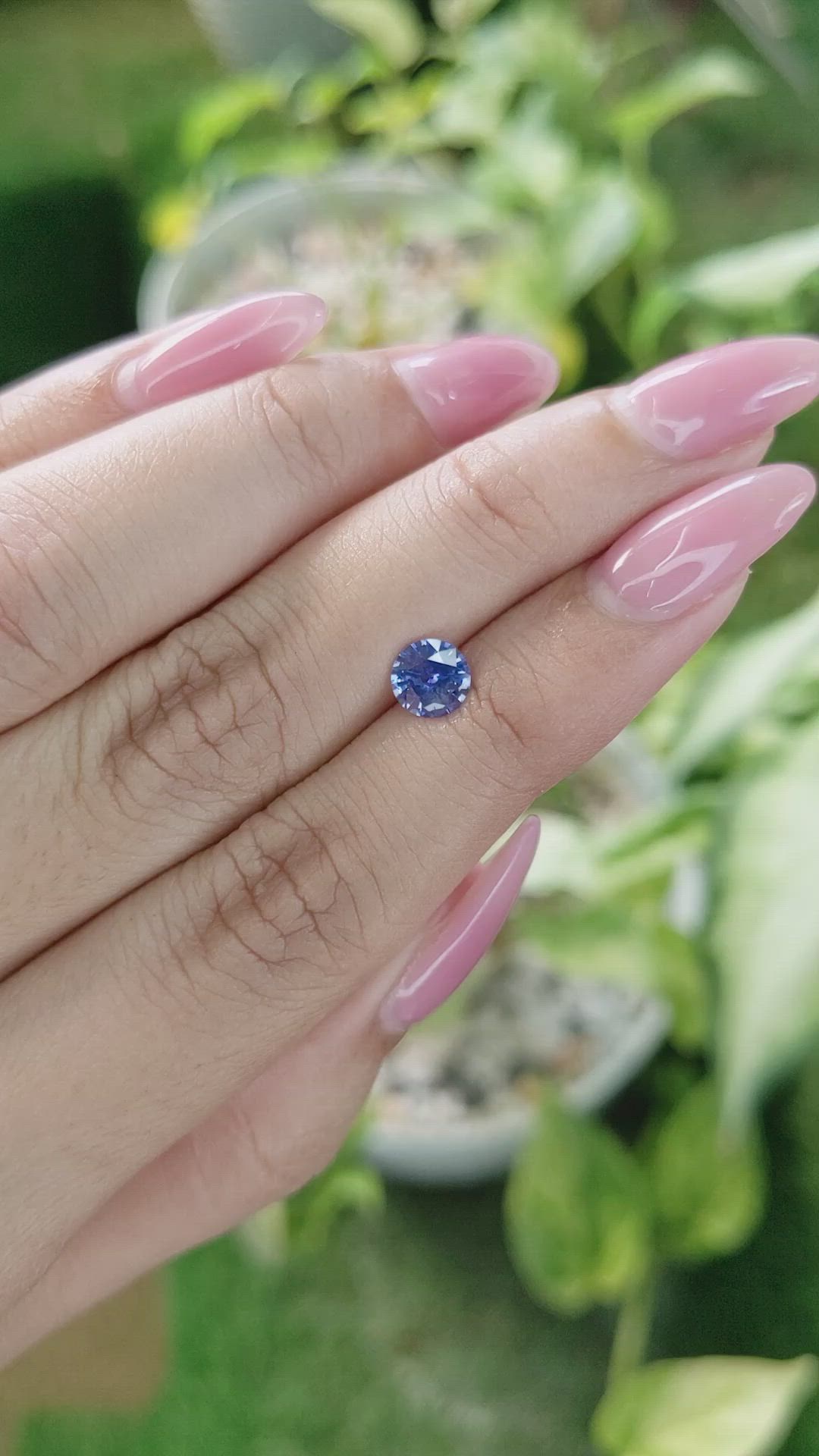 0.85 Ct. Blue Sapphire from Ceylon (Sri Lanka) Size Video