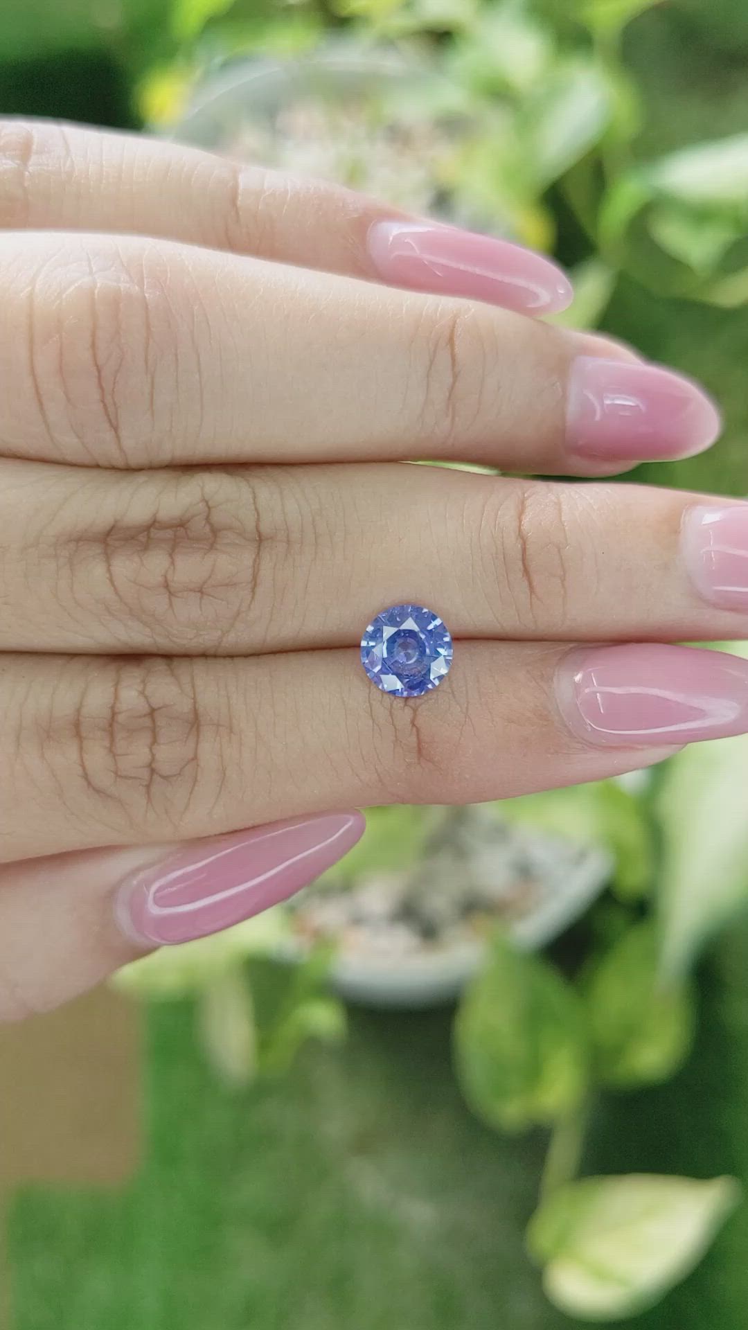 1.43 Ct. Blue Sapphire from Ceylon (Sri Lanka) Size Video