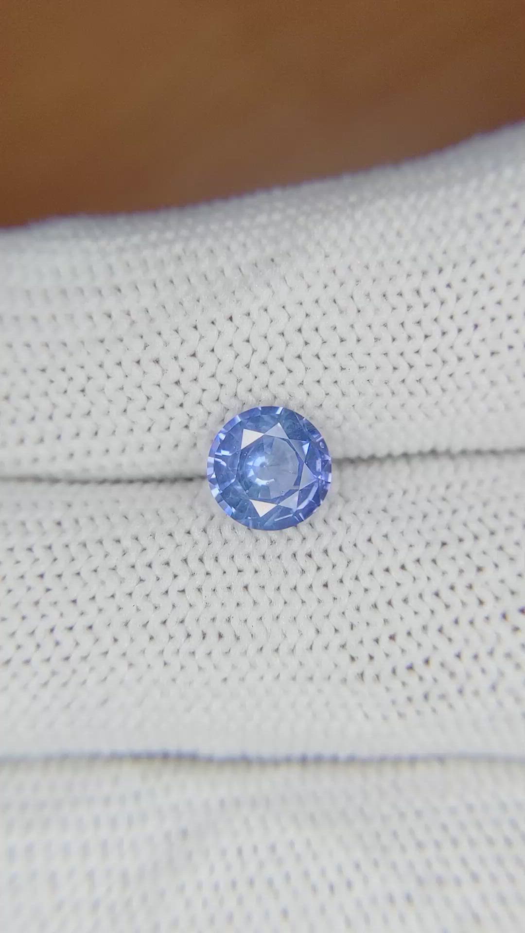 1.43 Ct. Blue Sapphire from Ceylon (Sri Lanka) Size Video