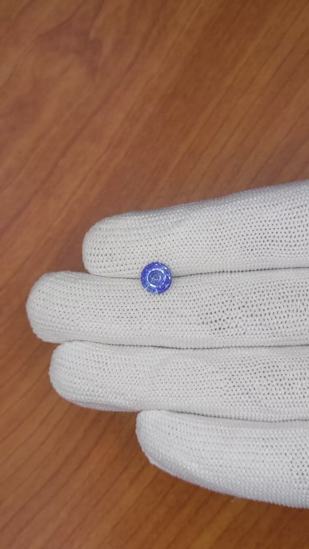 1.43 Ct. Blue Sapphire from Ceylon (Sri Lanka) Size Video