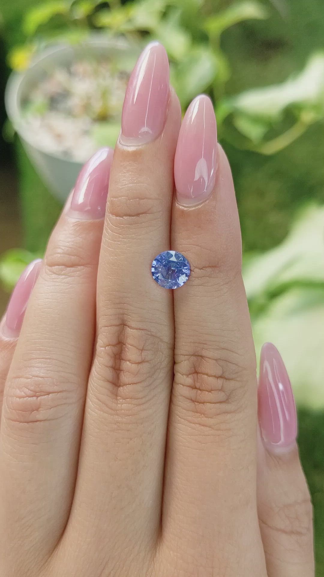 1.43 Ct. Blue Sapphire from Ceylon (Sri Lanka) Size Video