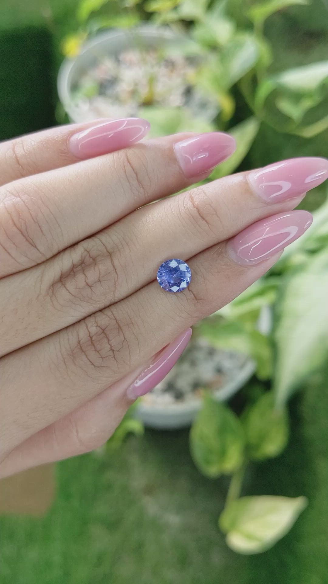 1.58 Ct. Blue Sapphire from Ceylon (Sri Lanka) Size Video