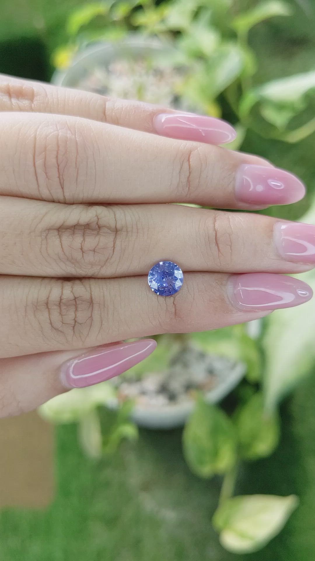 1.58 Ct. Blue Sapphire from Ceylon (Sri Lanka) Size Video