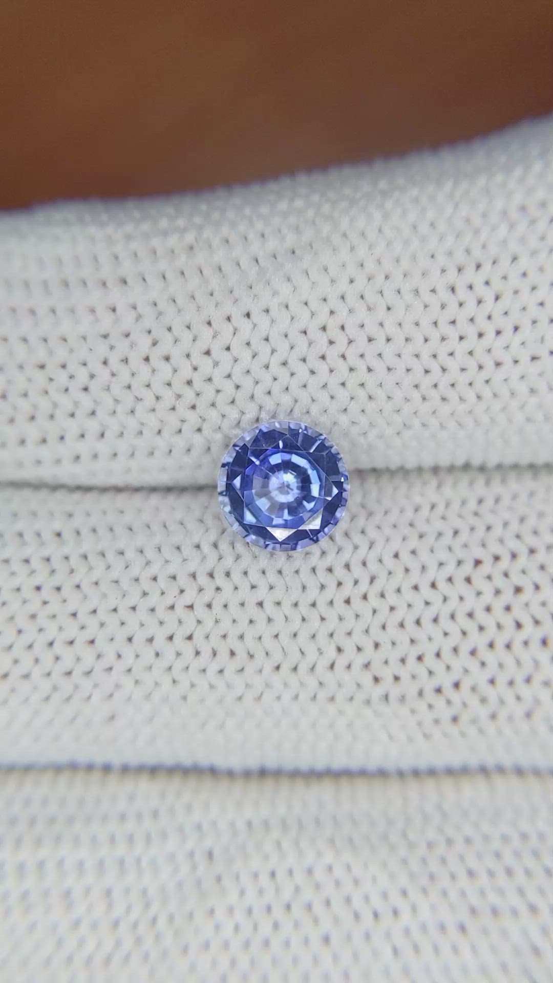 1.38 Ct. Blue Sapphire from Ceylon (Sri Lanka) Size Video