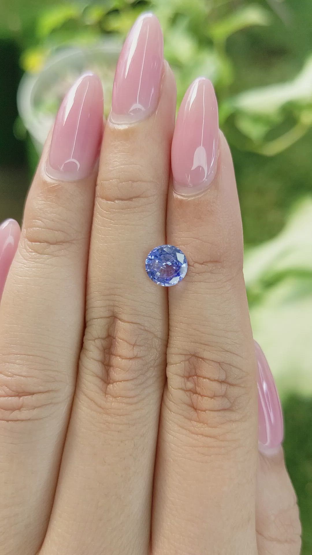 1.38 Ct. Blue Sapphire from Ceylon (Sri Lanka) Size Video