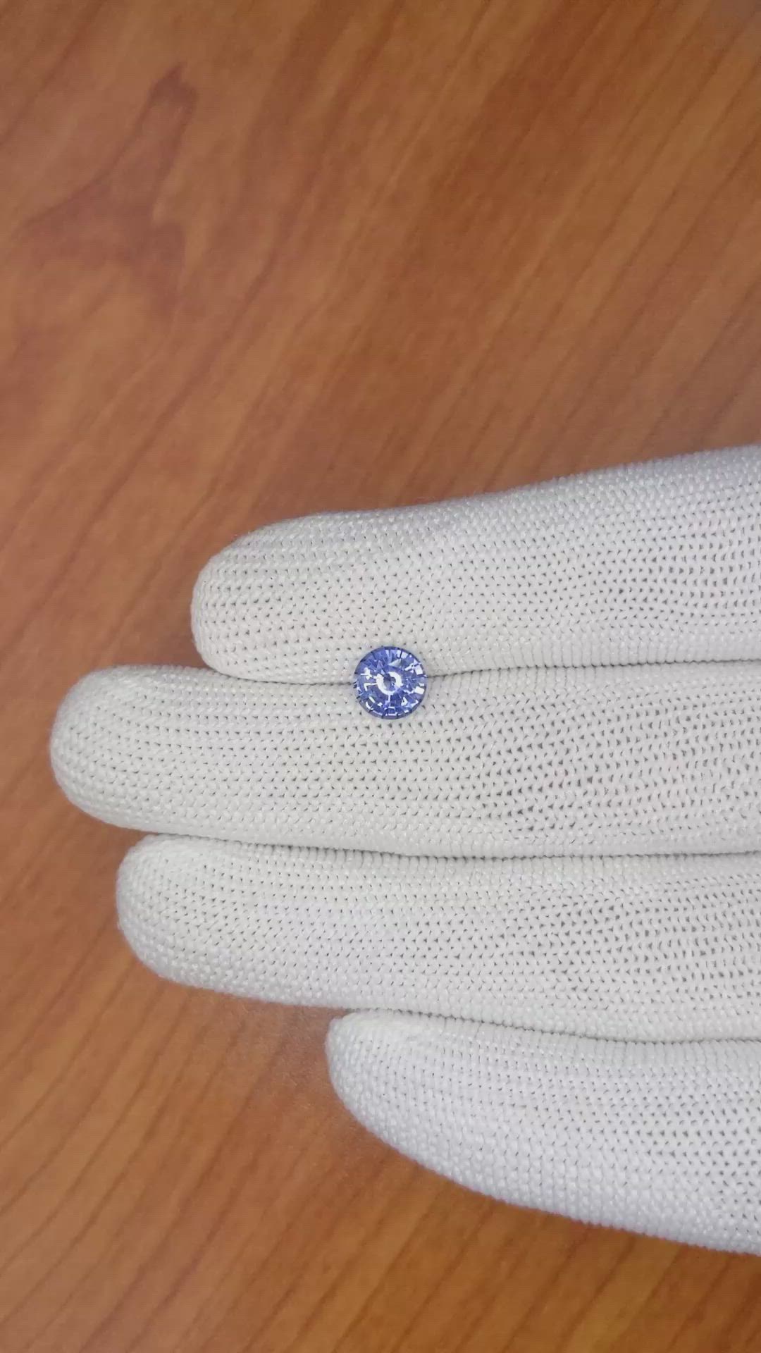 1.42 Ct. Blue Sapphire from Ceylon (Sri Lanka) Size Video