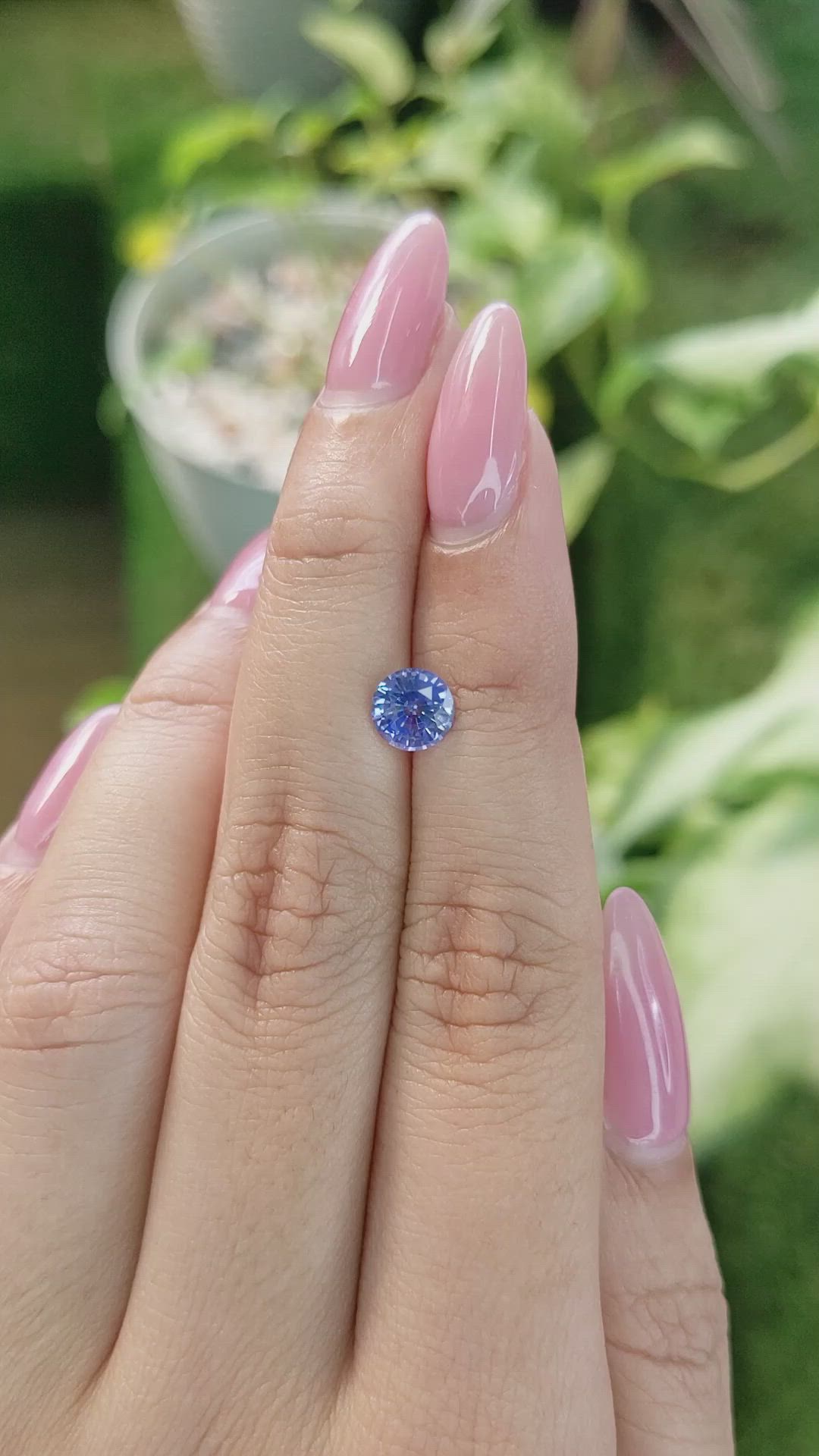 1.24 Ct. Blue Sapphire from Ceylon (Sri Lanka) Size Video