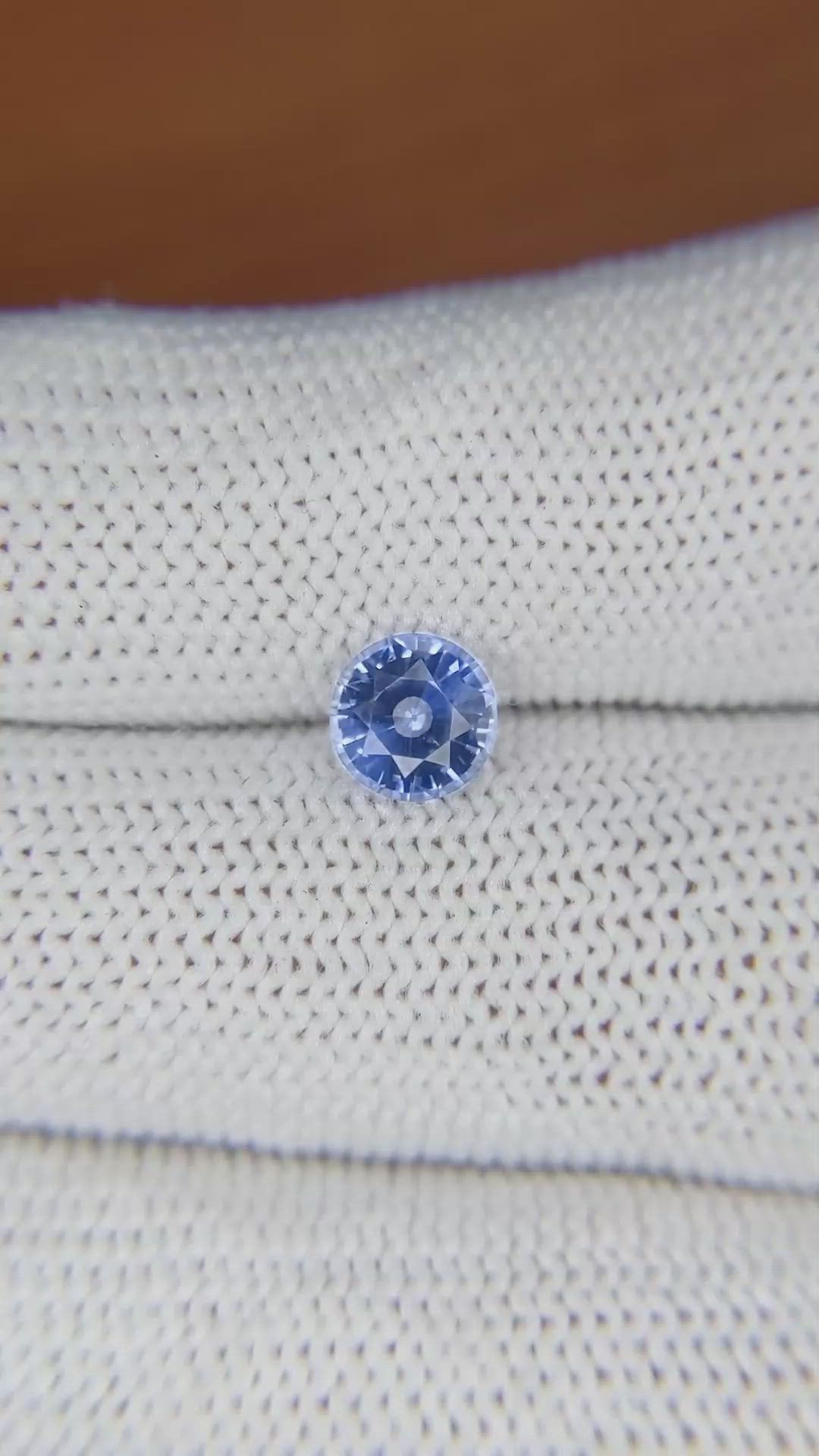 1.24 Ct. Blue Sapphire from Ceylon (Sri Lanka) Size Video