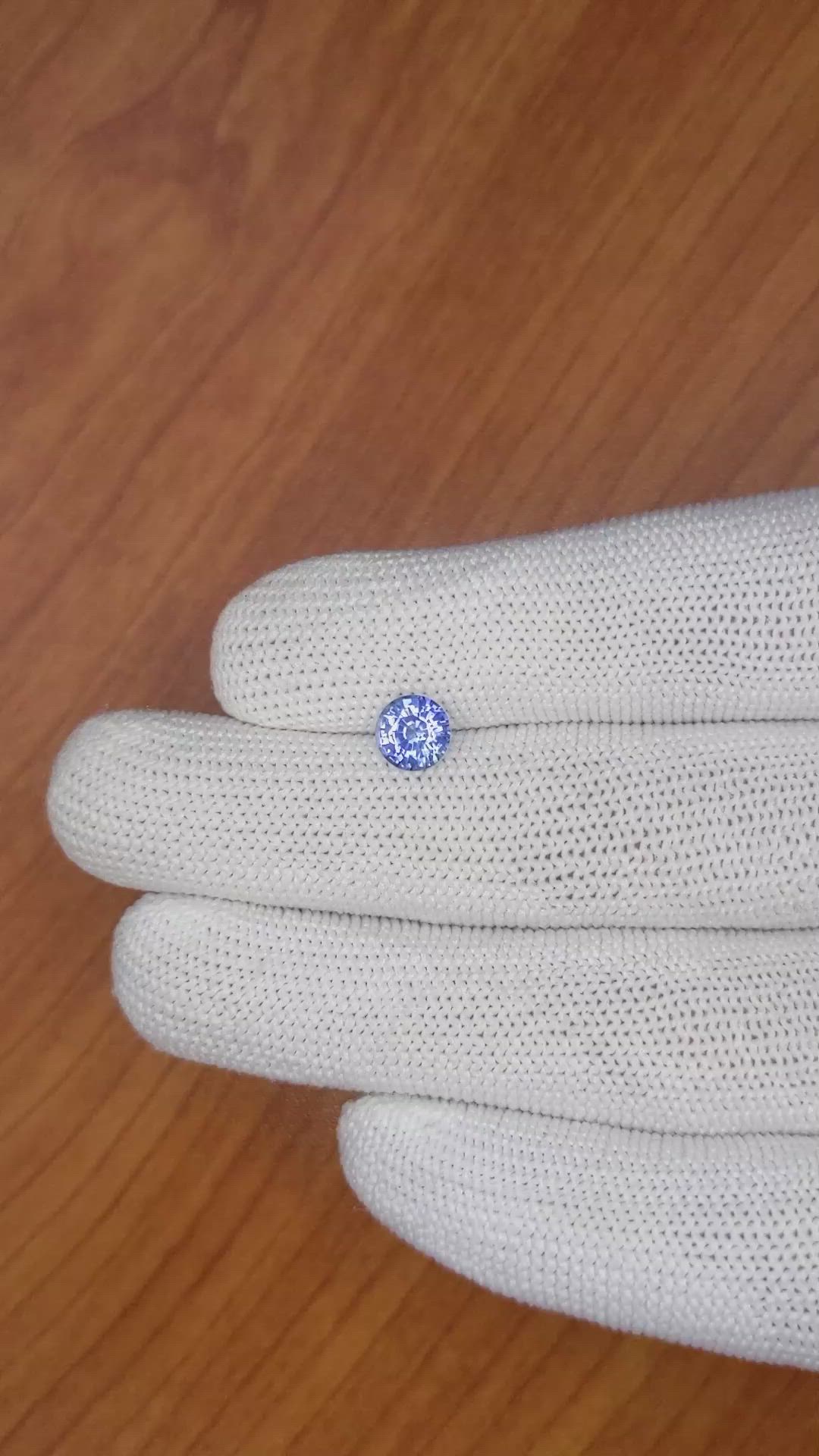 1.24 Ct. Blue Sapphire from Ceylon (Sri Lanka) Size Video
