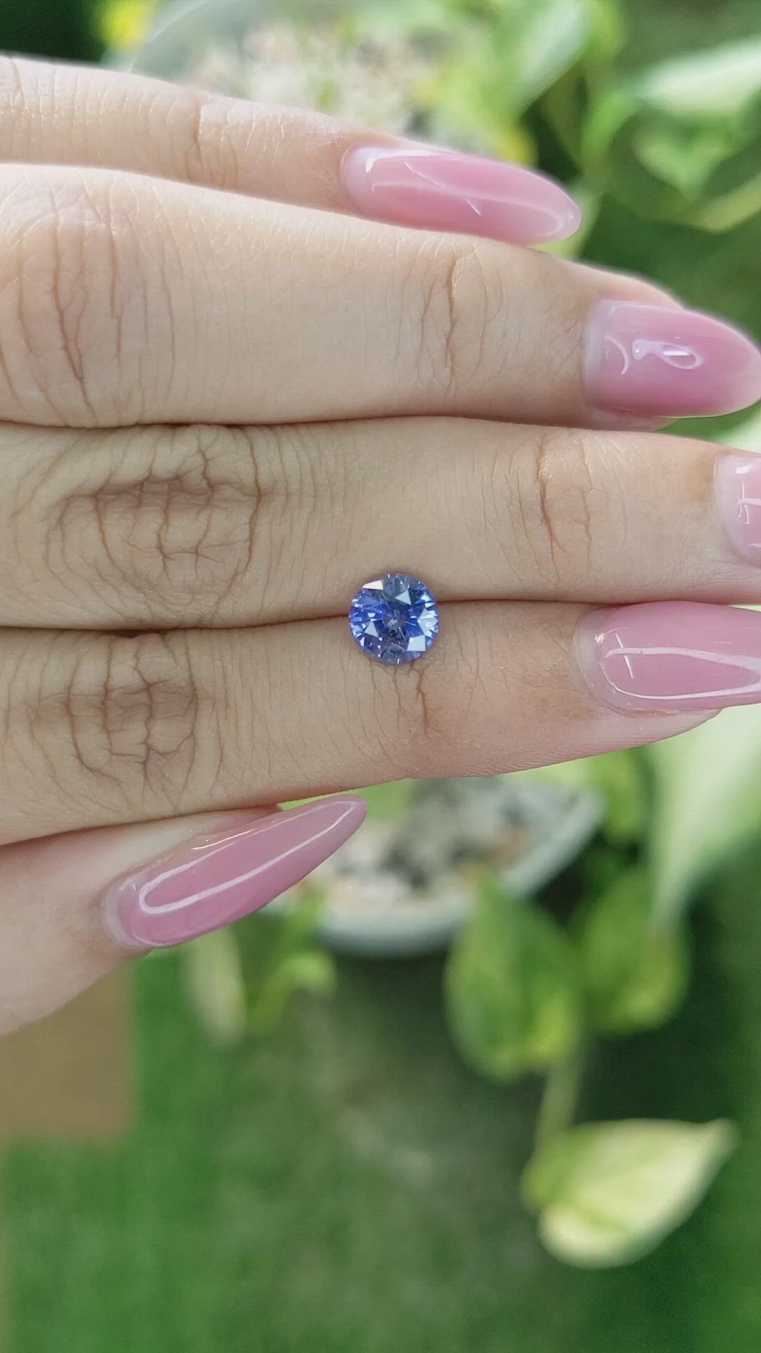 1.24 Ct. Blue Sapphire from Ceylon (Sri Lanka) Size Video