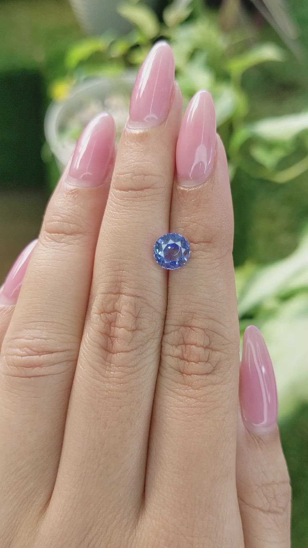1.82 Ct. Blue Sapphire from Ceylon (Sri Lanka) Size Video