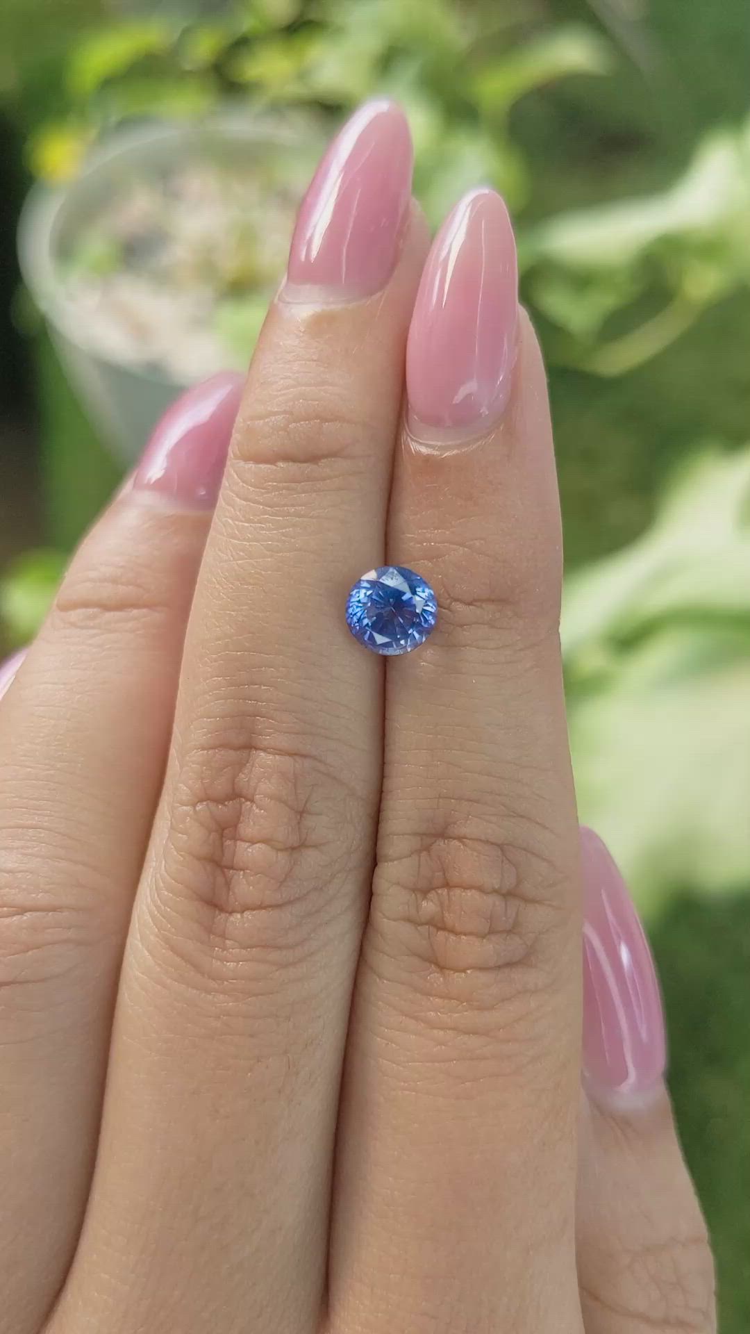 1.72 Ct. Blue Sapphire from Ceylon (Sri Lanka) Size Video