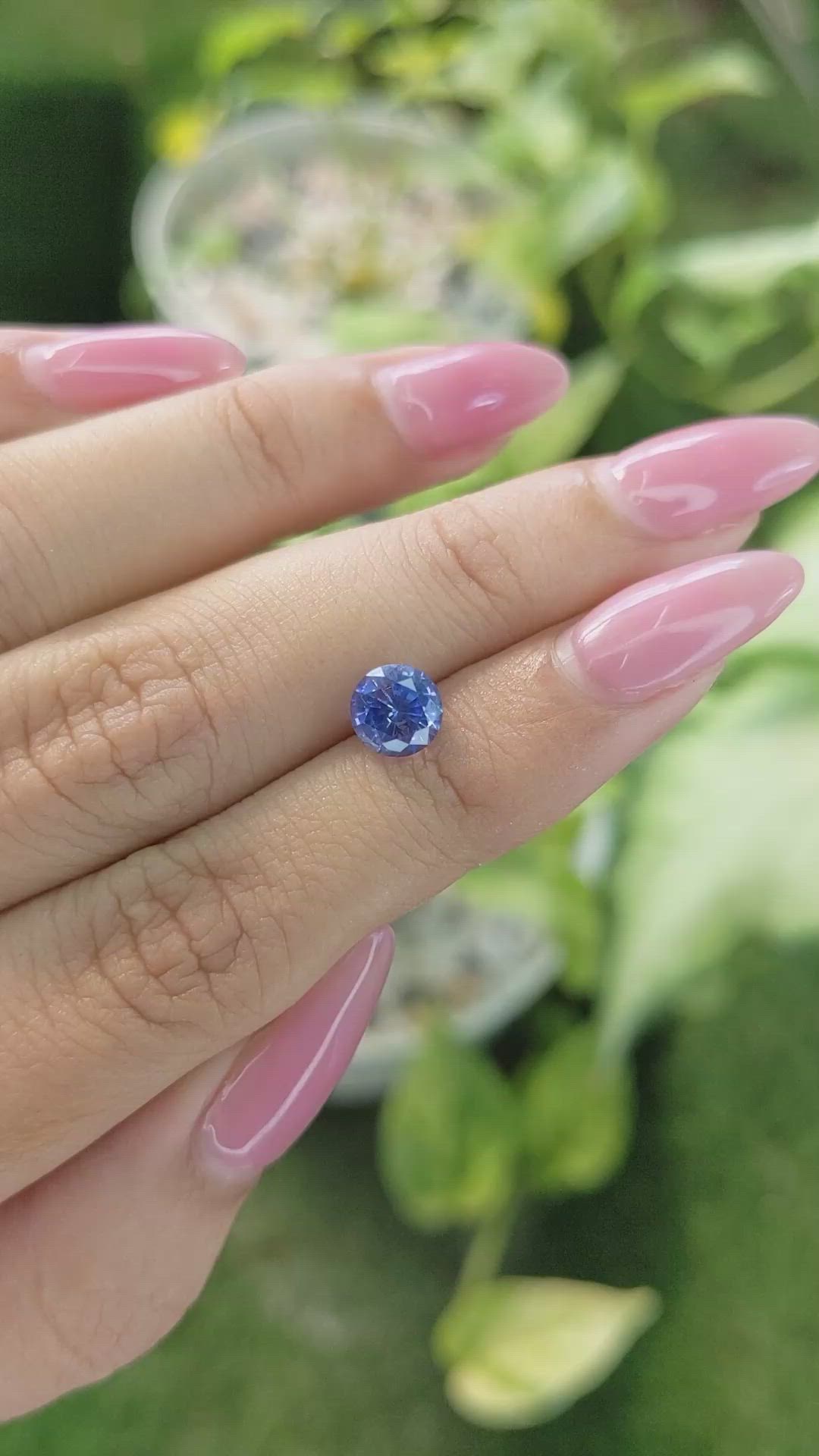 1.72 Ct. Blue Sapphire from Ceylon (Sri Lanka) Size Video