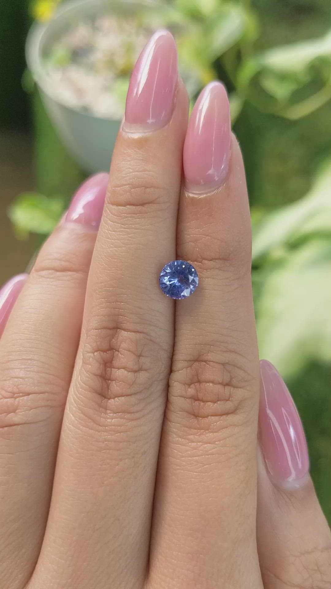 1.29 Ct. Blue Sapphire from Ceylon (Sri Lanka) Size Video