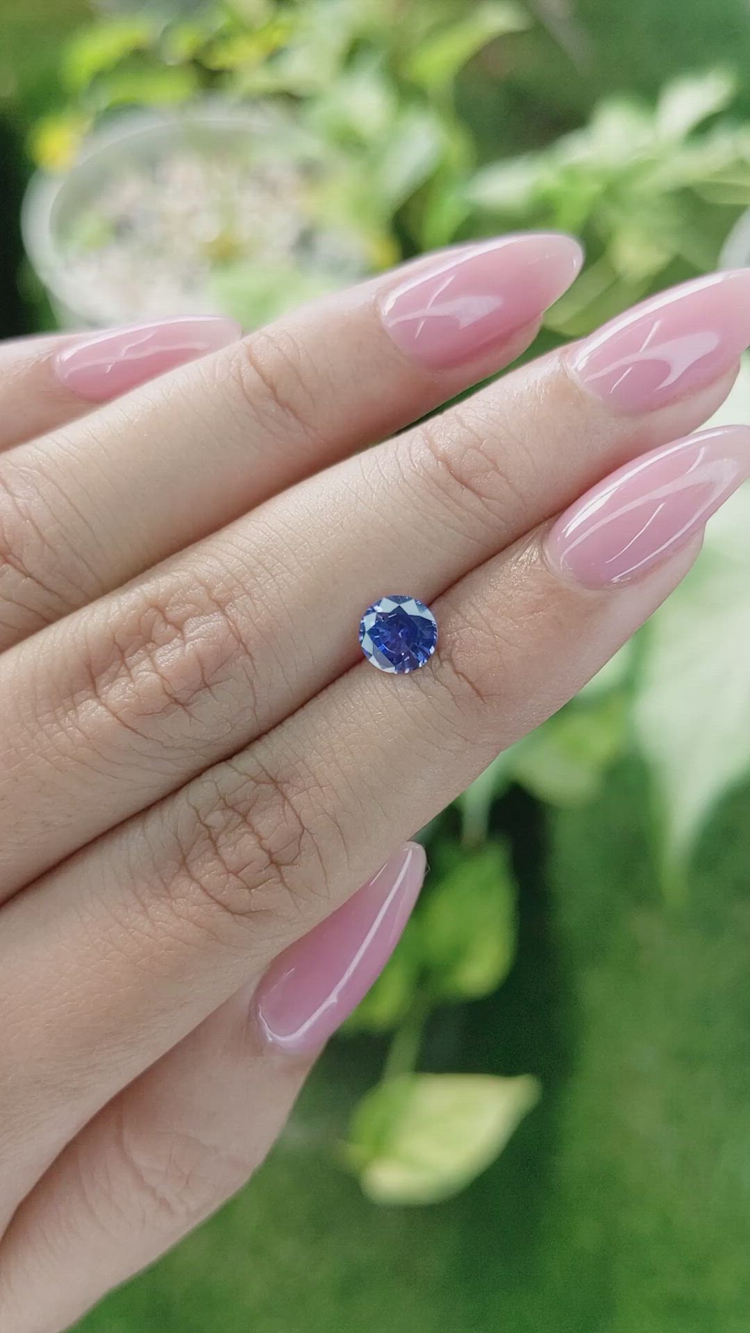 0.94 Ct. Blue Sapphire from Ceylon (Sri Lanka) Size Video