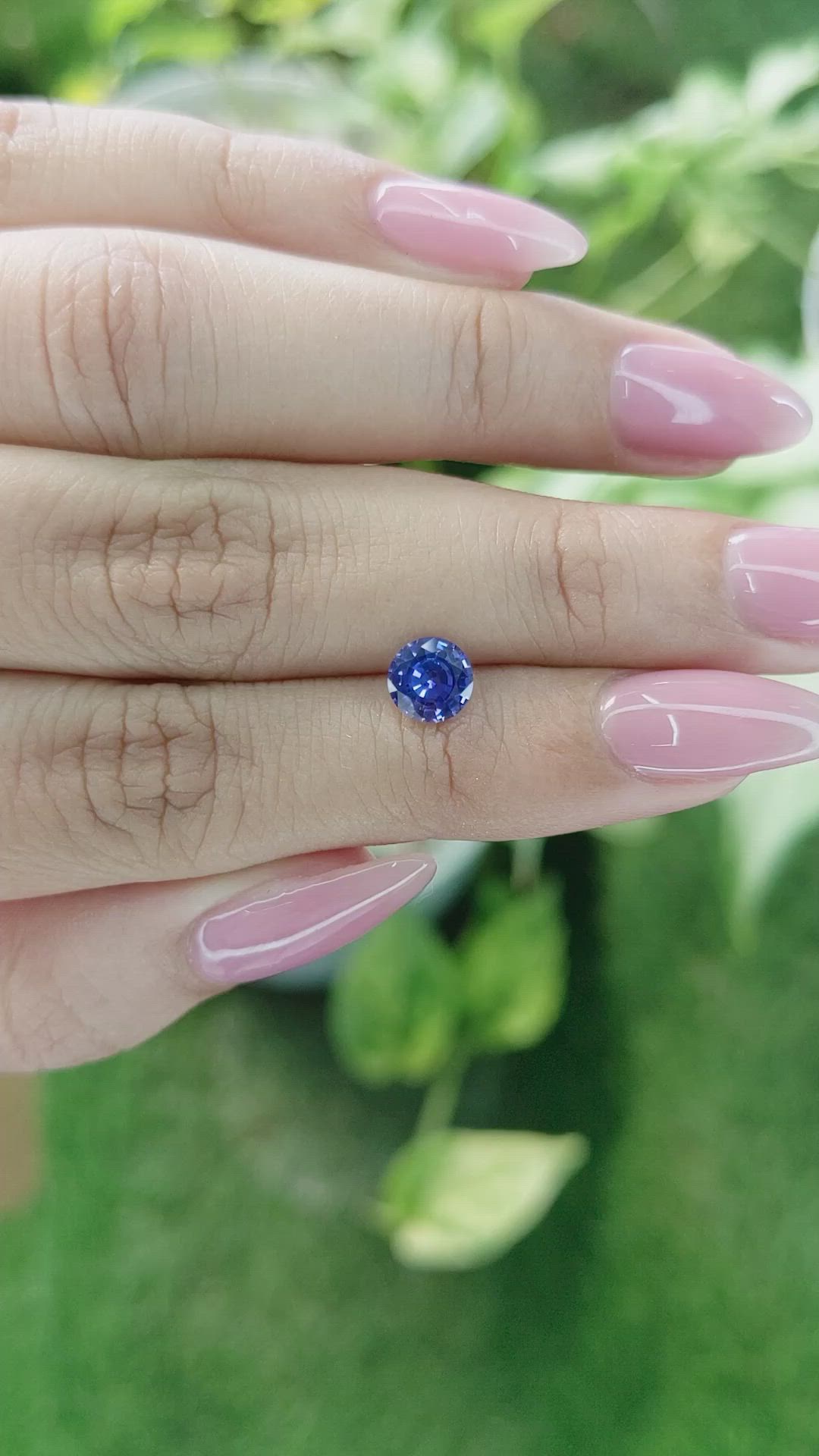 0.94 Ct. Blue Sapphire from Ceylon (Sri Lanka) Size Video
