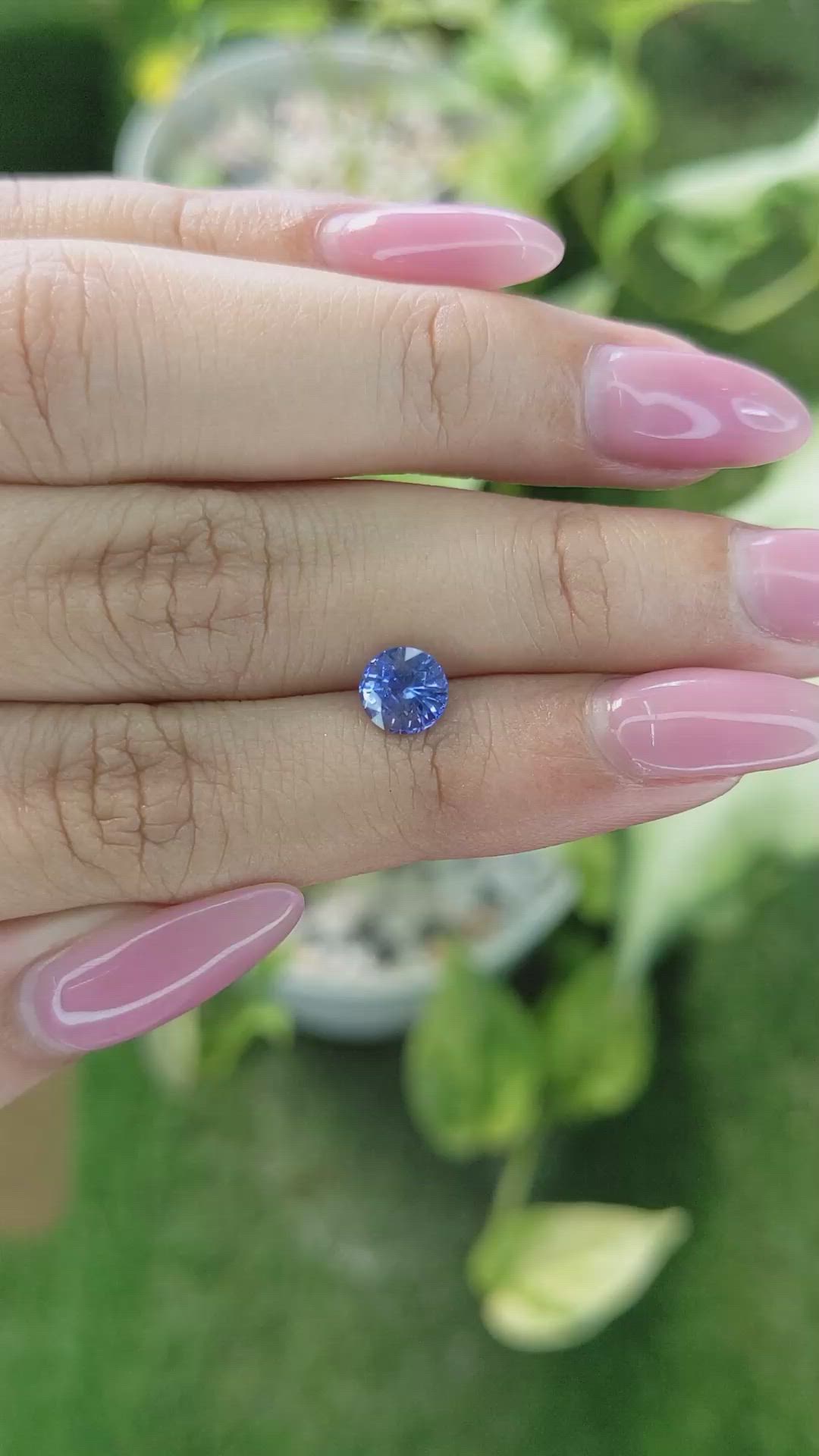 1.22 Ct. Blue Sapphire from Ceylon (Sri Lanka) Size Video