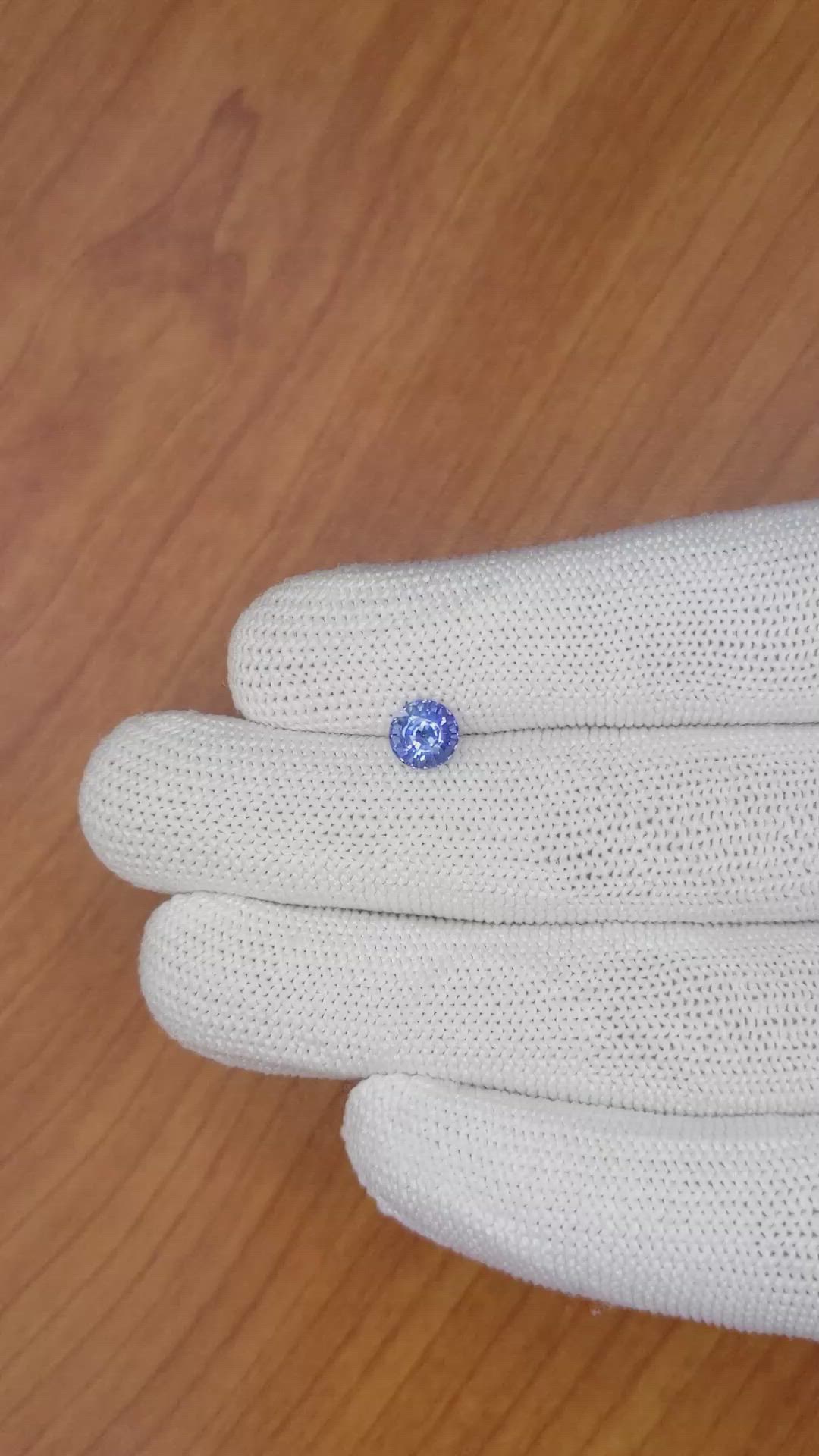 1.22 Ct. Blue Sapphire from Ceylon (Sri Lanka) Size Video