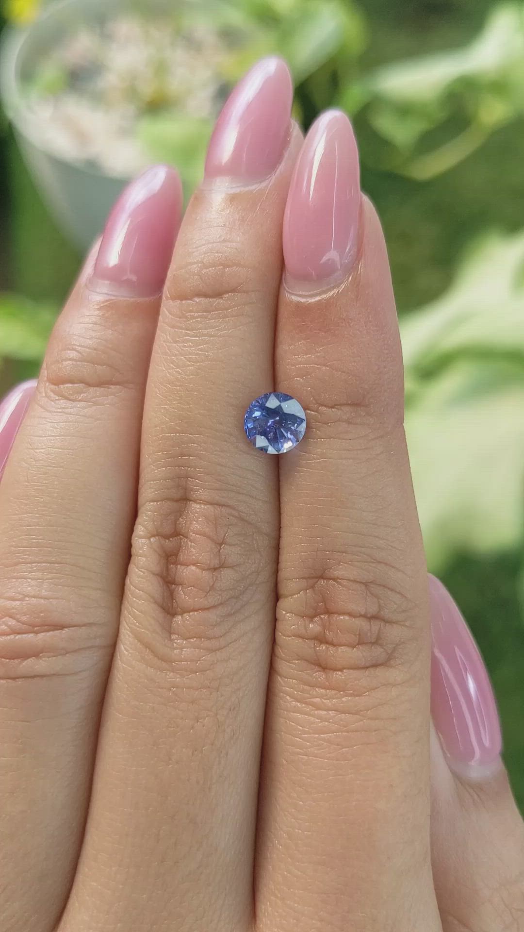 1.22 Ct. Blue Sapphire from Ceylon (Sri Lanka) Size Video