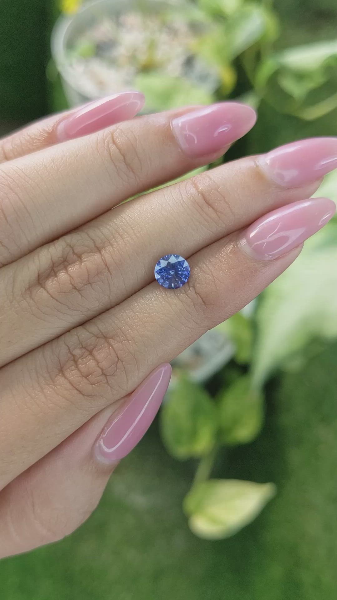1.22 Ct. Blue Sapphire from Ceylon (Sri Lanka) Size Video