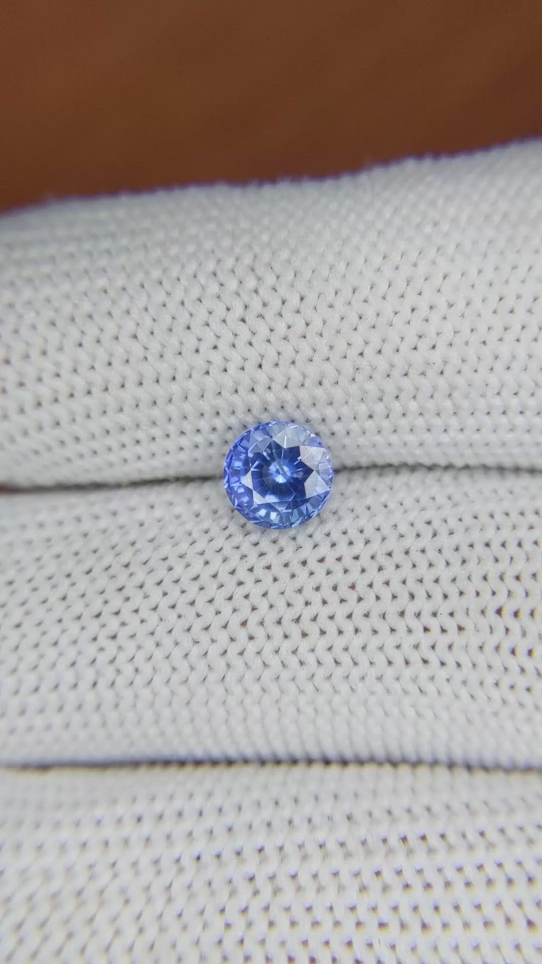 1.22 Ct. Blue Sapphire from Ceylon (Sri Lanka) Size Video