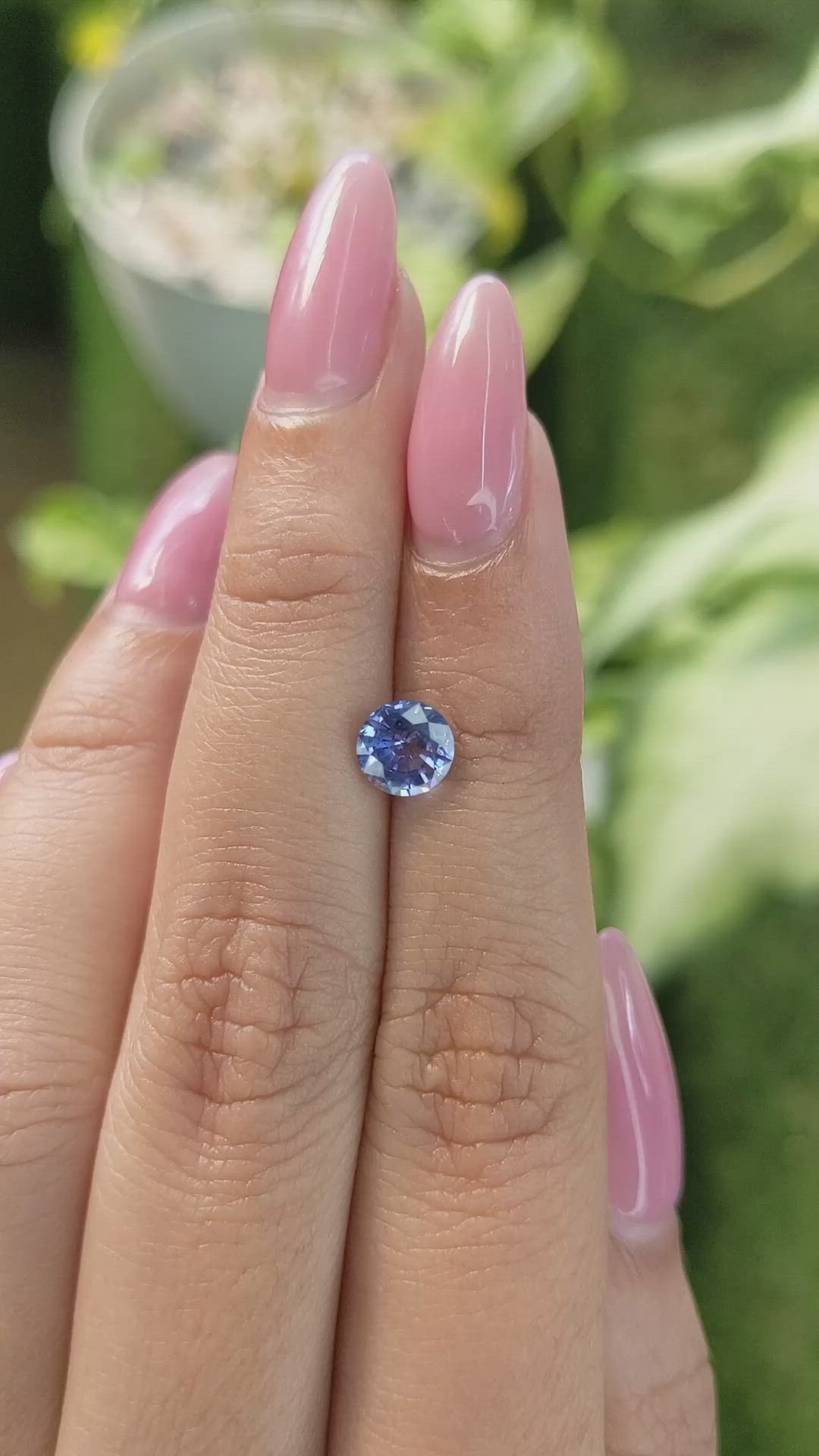1.14 Ct. Blue Sapphire from Ceylon (Sri Lanka) Size Video