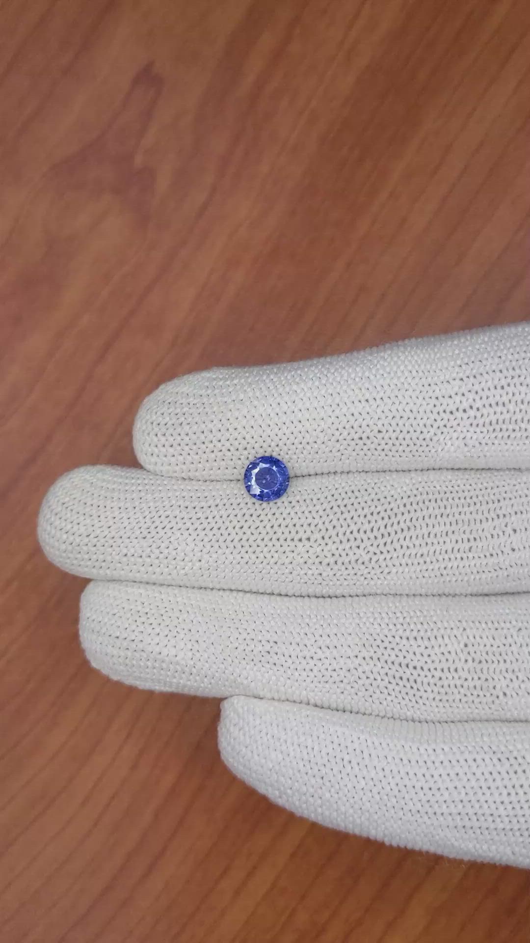 0.97 Ct. Blue Sapphire from Ceylon (Sri Lanka) Size Video