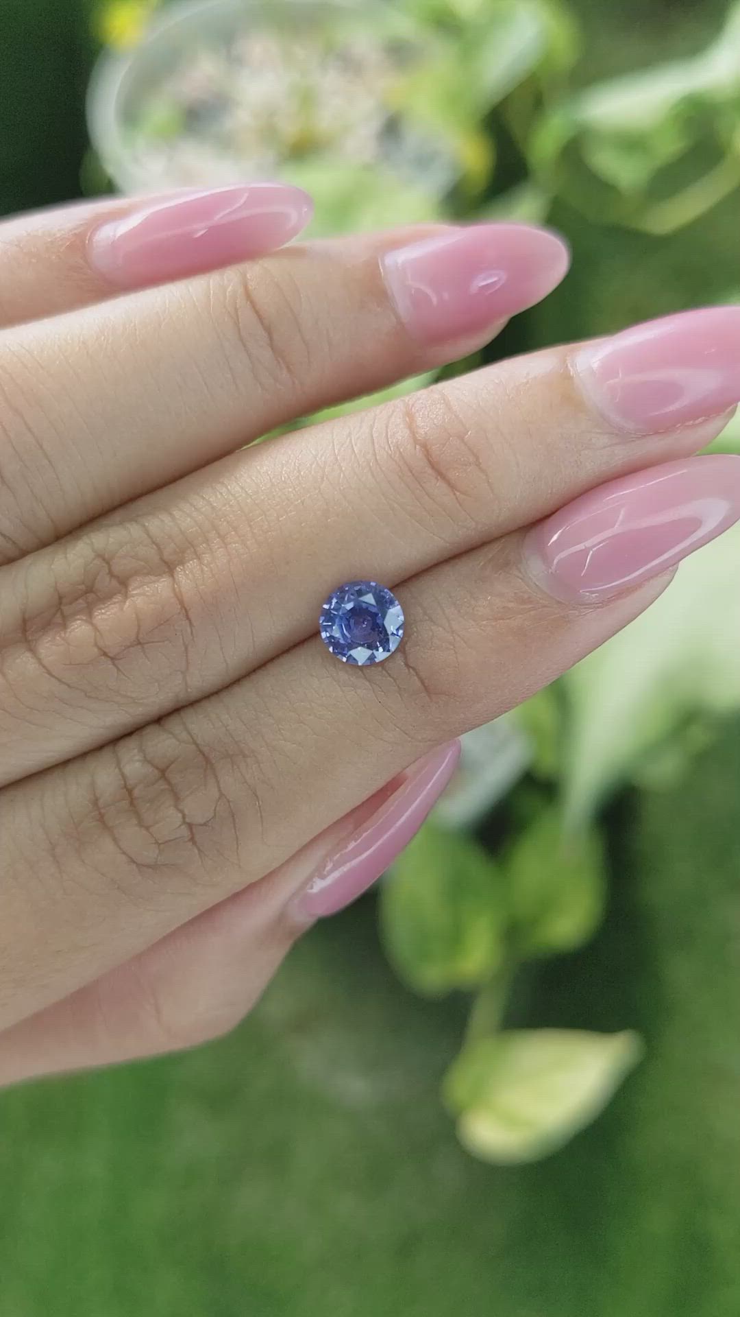1.12 Ct. Blue Sapphire from Ceylon (Sri Lanka) Size Video