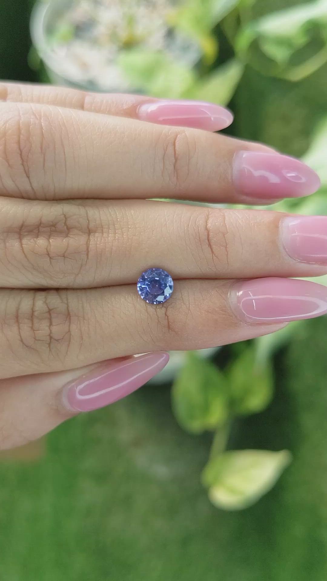 1.12 Ct. Blue Sapphire from Ceylon (Sri Lanka) Size Video