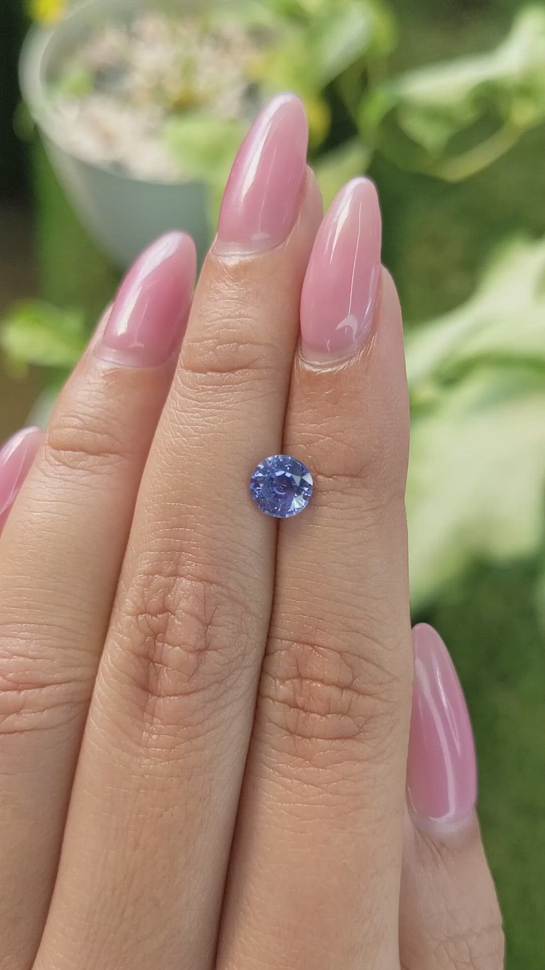 1.12 Ct. Blue Sapphire from Ceylon (Sri Lanka) Size Video