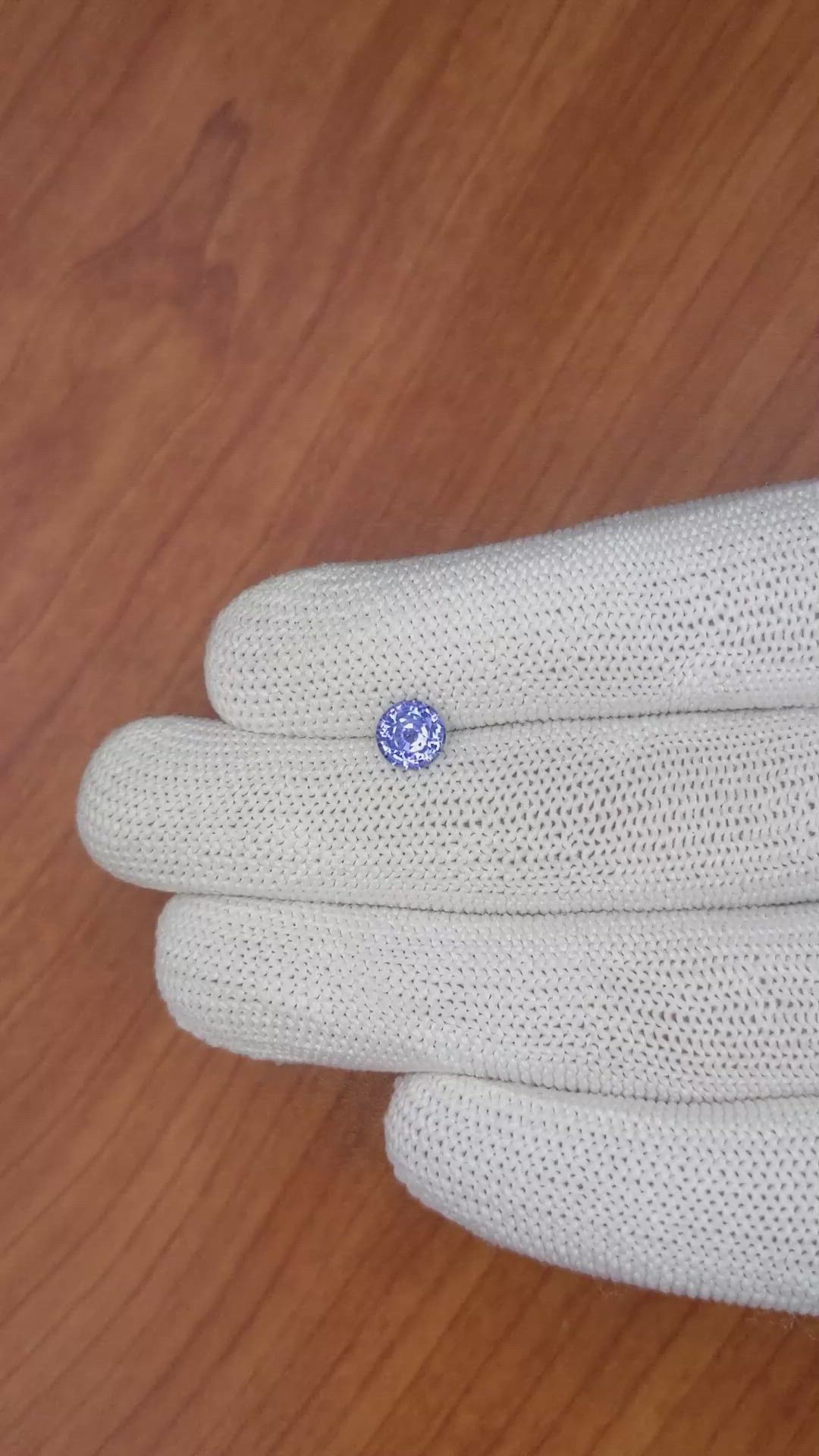1.12 Ct. Blue Sapphire from Ceylon (Sri Lanka) Size Video