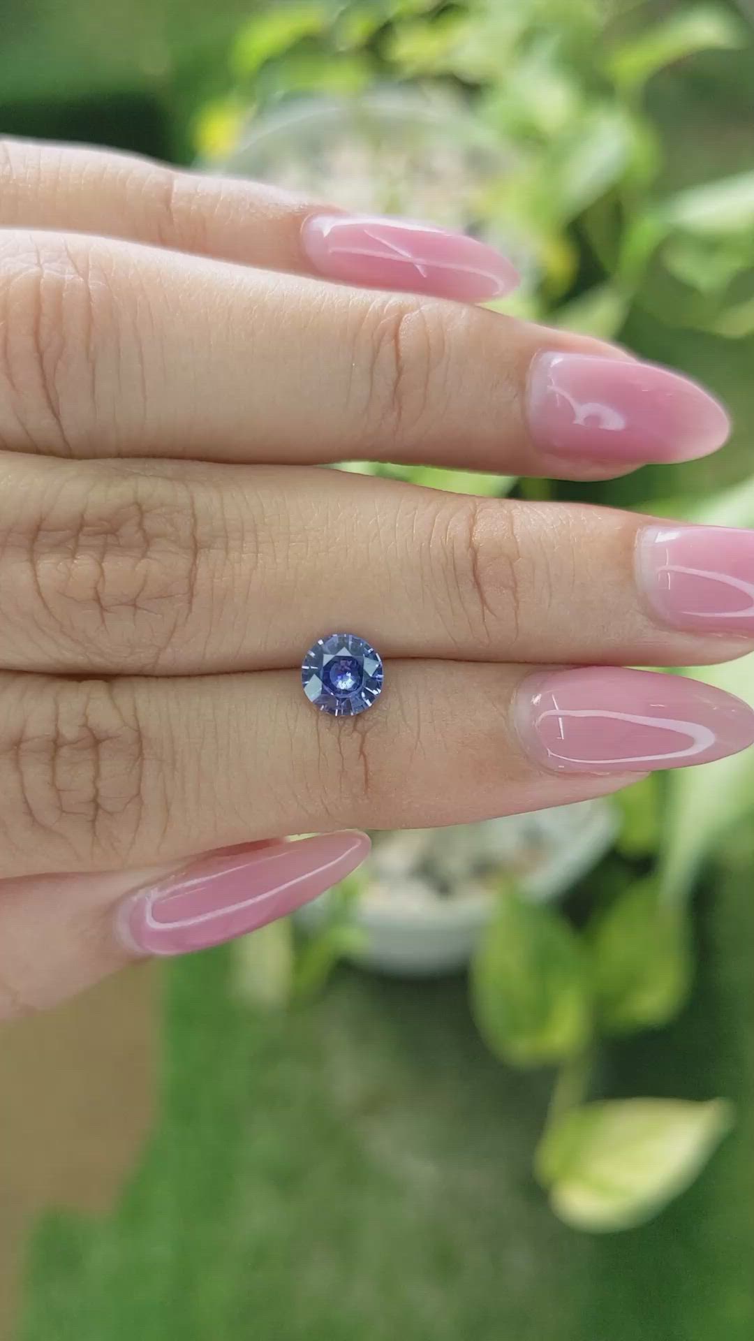 0.89 Ct. Blue Sapphire from Ceylon (Sri Lanka) Size Video