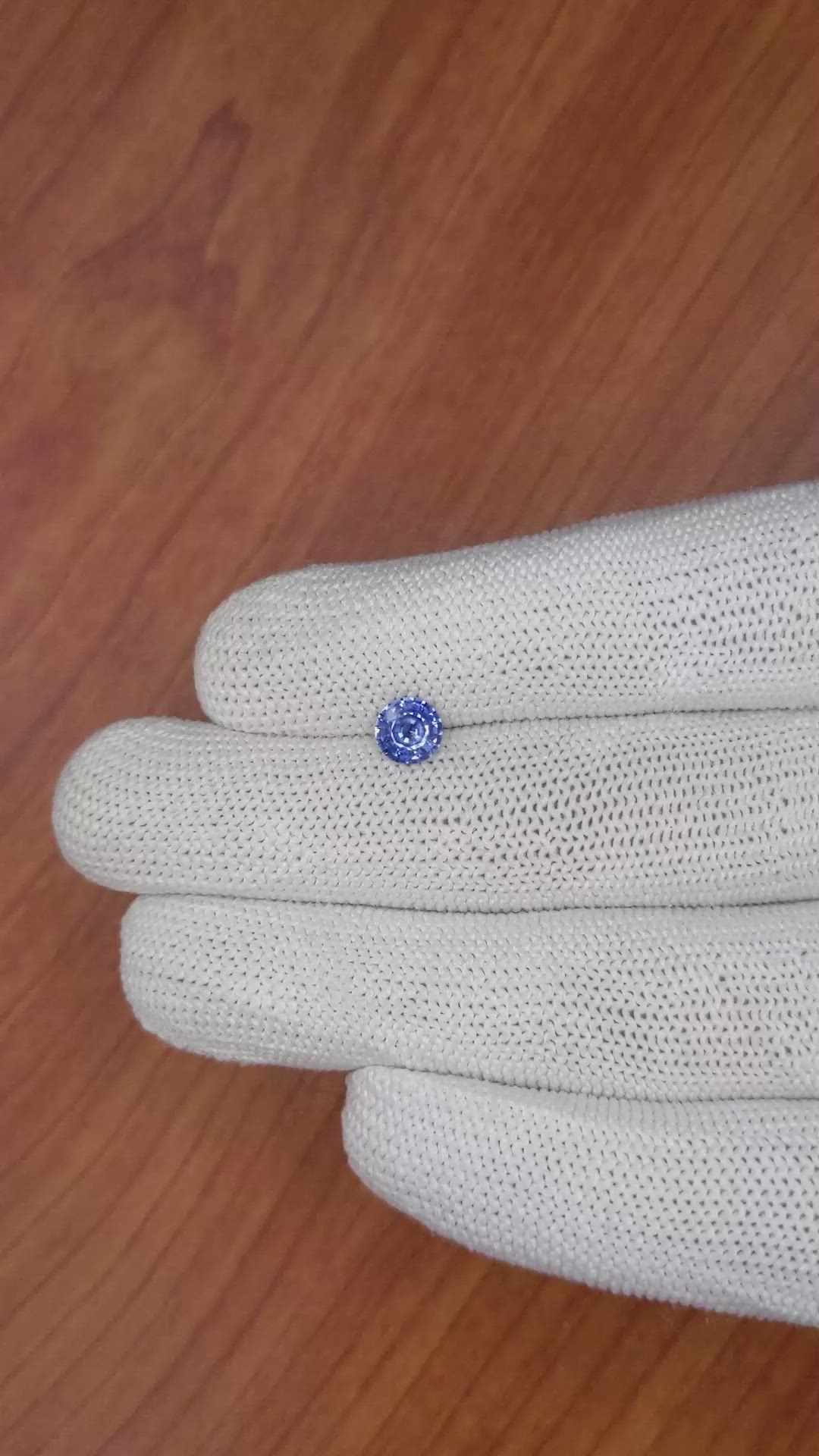 0.89 Ct. Blue Sapphire from Ceylon (Sri Lanka) Size Video