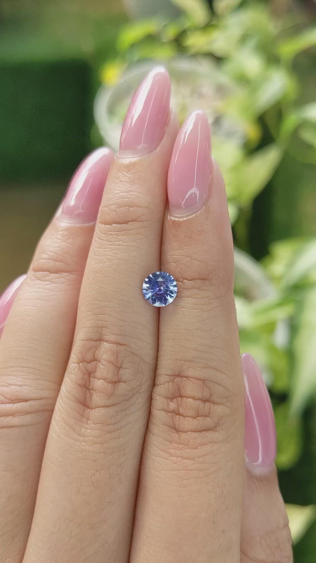 0.89 Ct. Blue Sapphire from Ceylon (Sri Lanka) Size Video