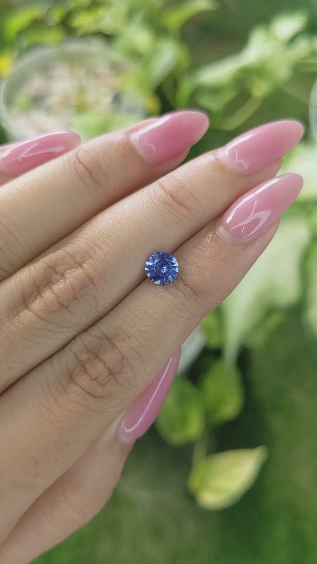 0.89 Ct. Blue Sapphire from Ceylon (Sri Lanka) Size Video