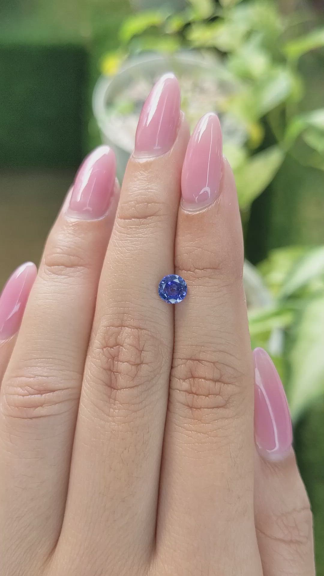 0.70 Ct. Blue Sapphire from Ceylon (Sri Lanka) Size Video