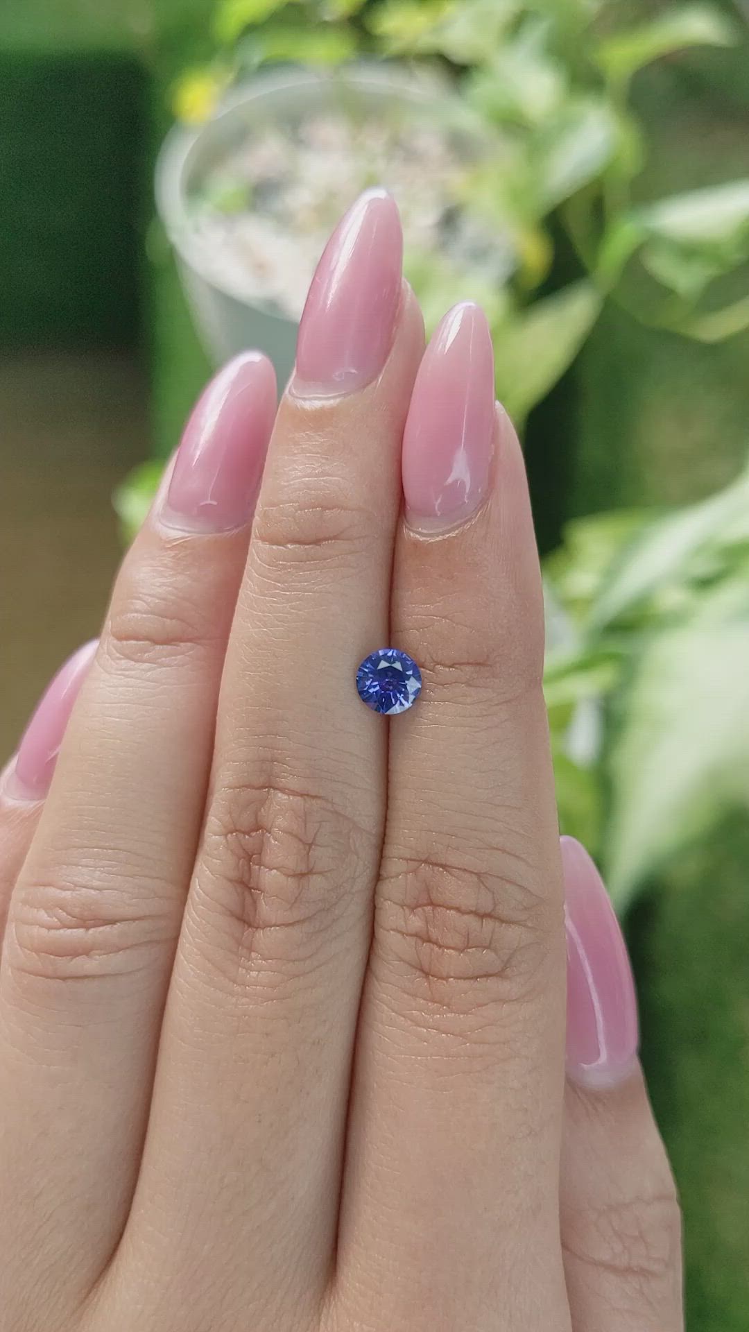 0.62 Ct. Blue Sapphire from Ceylon (Sri Lanka) Size Video