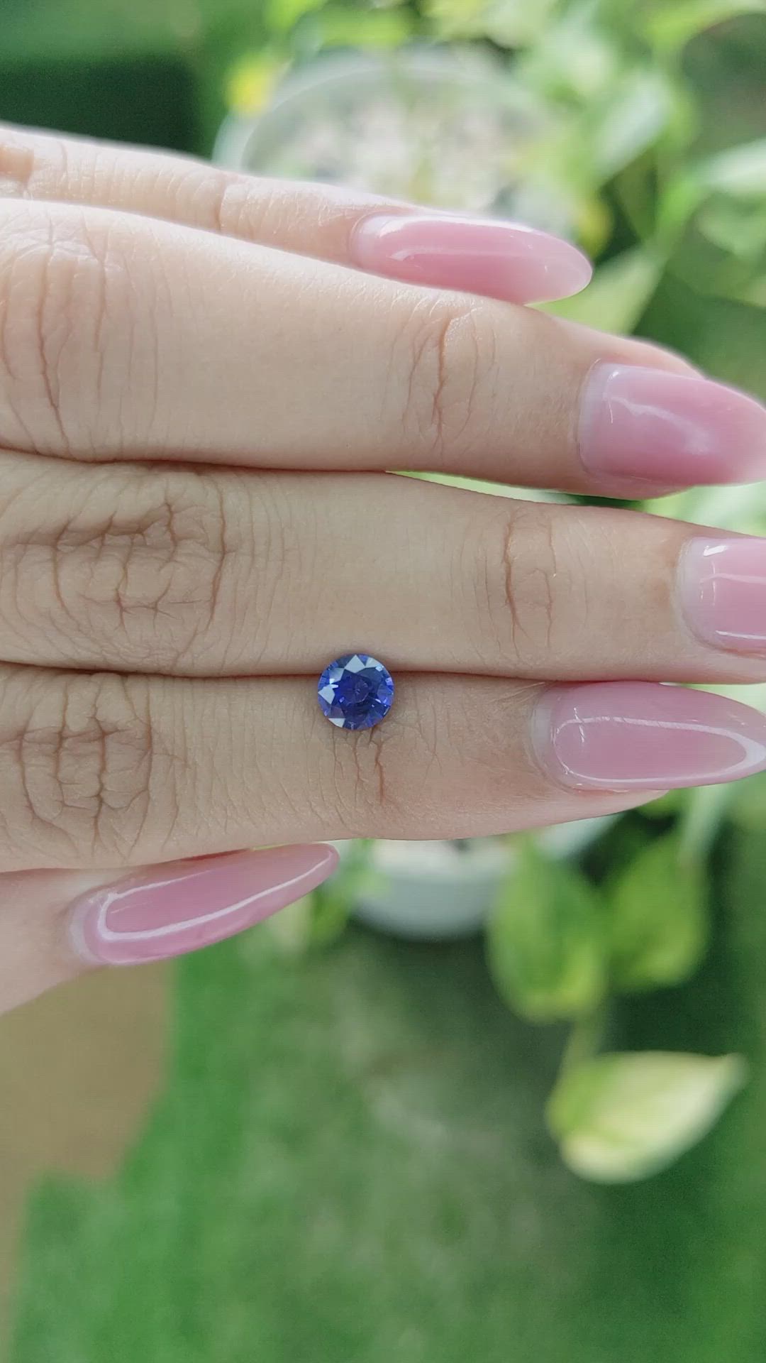 0.62 Ct. Blue Sapphire from Ceylon (Sri Lanka) Size Video