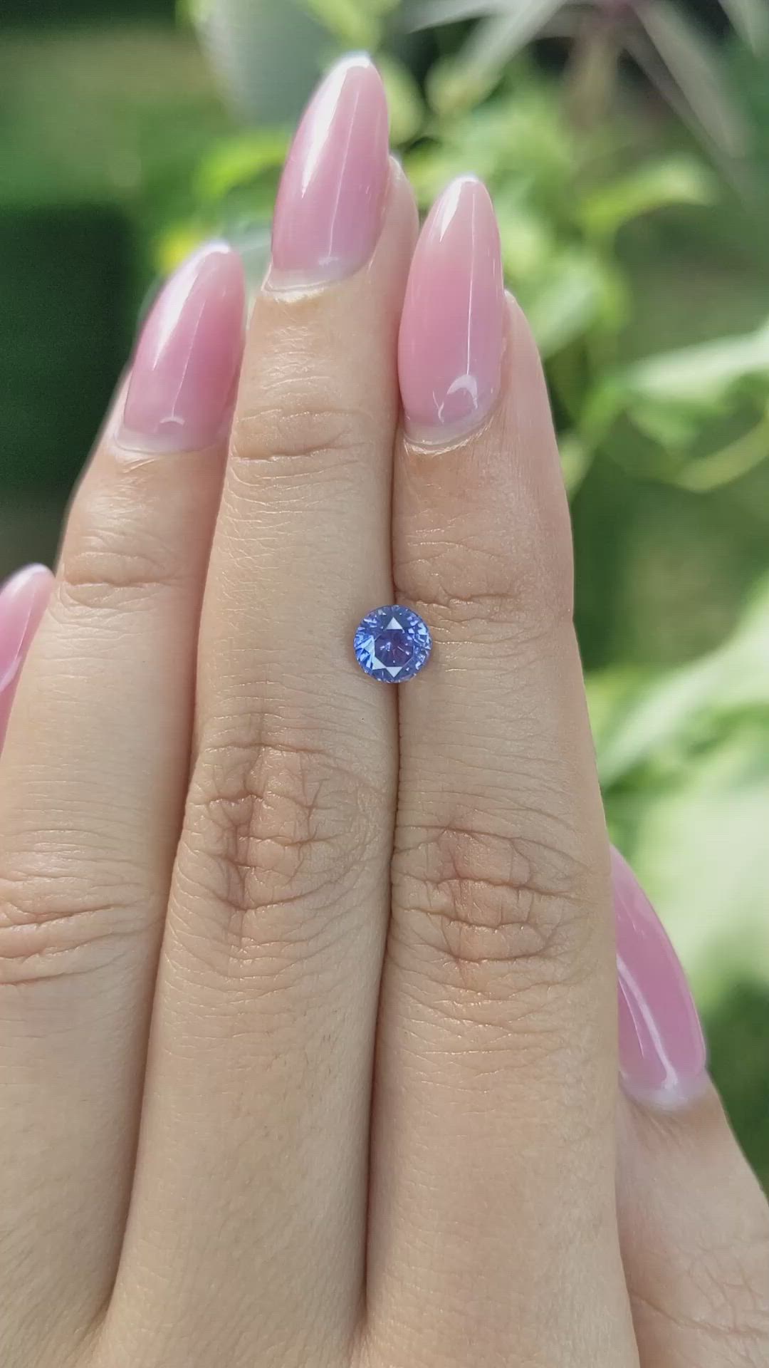 0.94 Ct. Blue Sapphire from Ceylon (Sri Lanka) Size Video